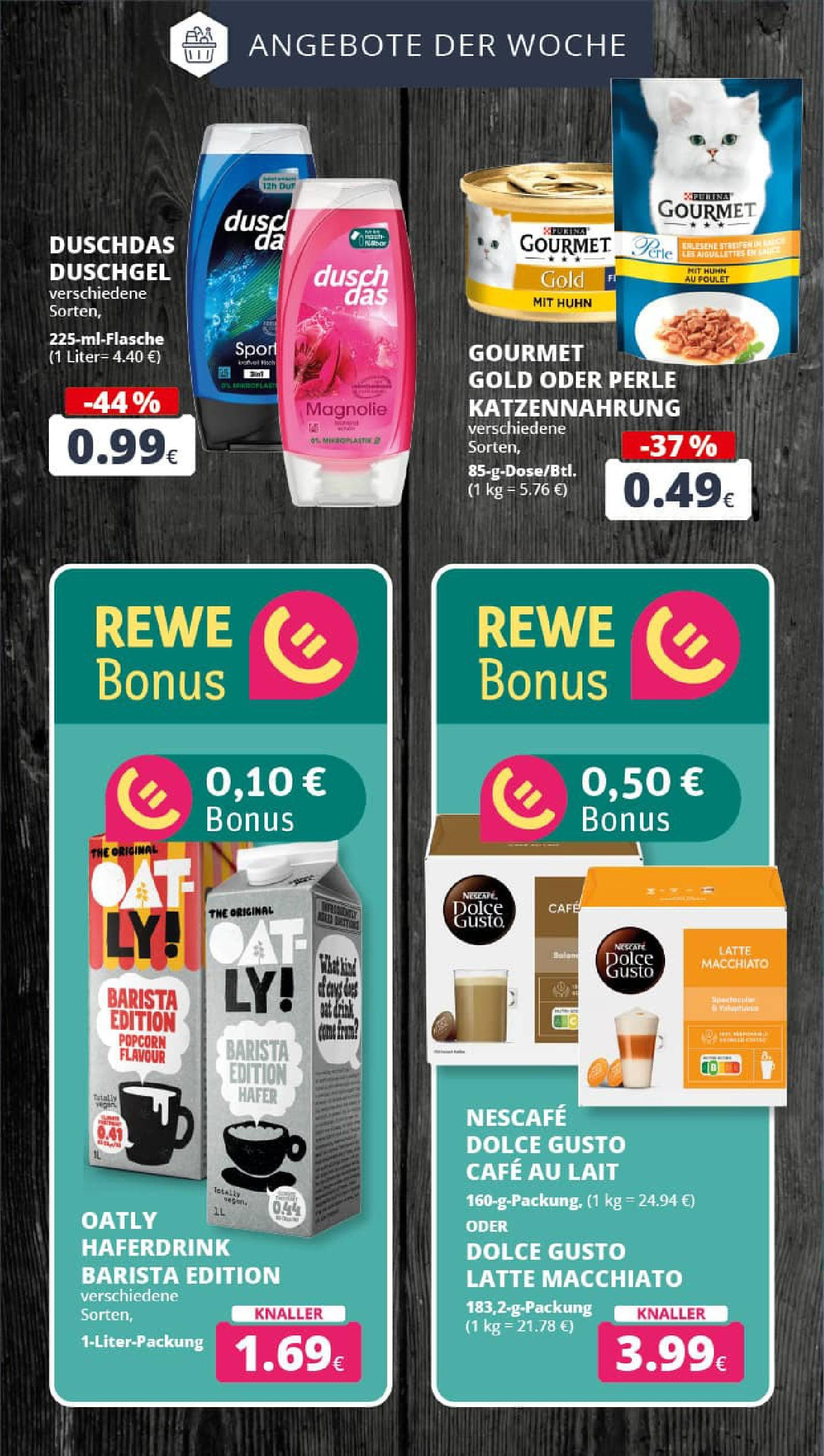 REWE Prospekt ab 28.09.2025 zum Blättern » Angebote | Seite: 7 | Produkte: Duschgel, Oatly, Shower Gel, Dolce gusto