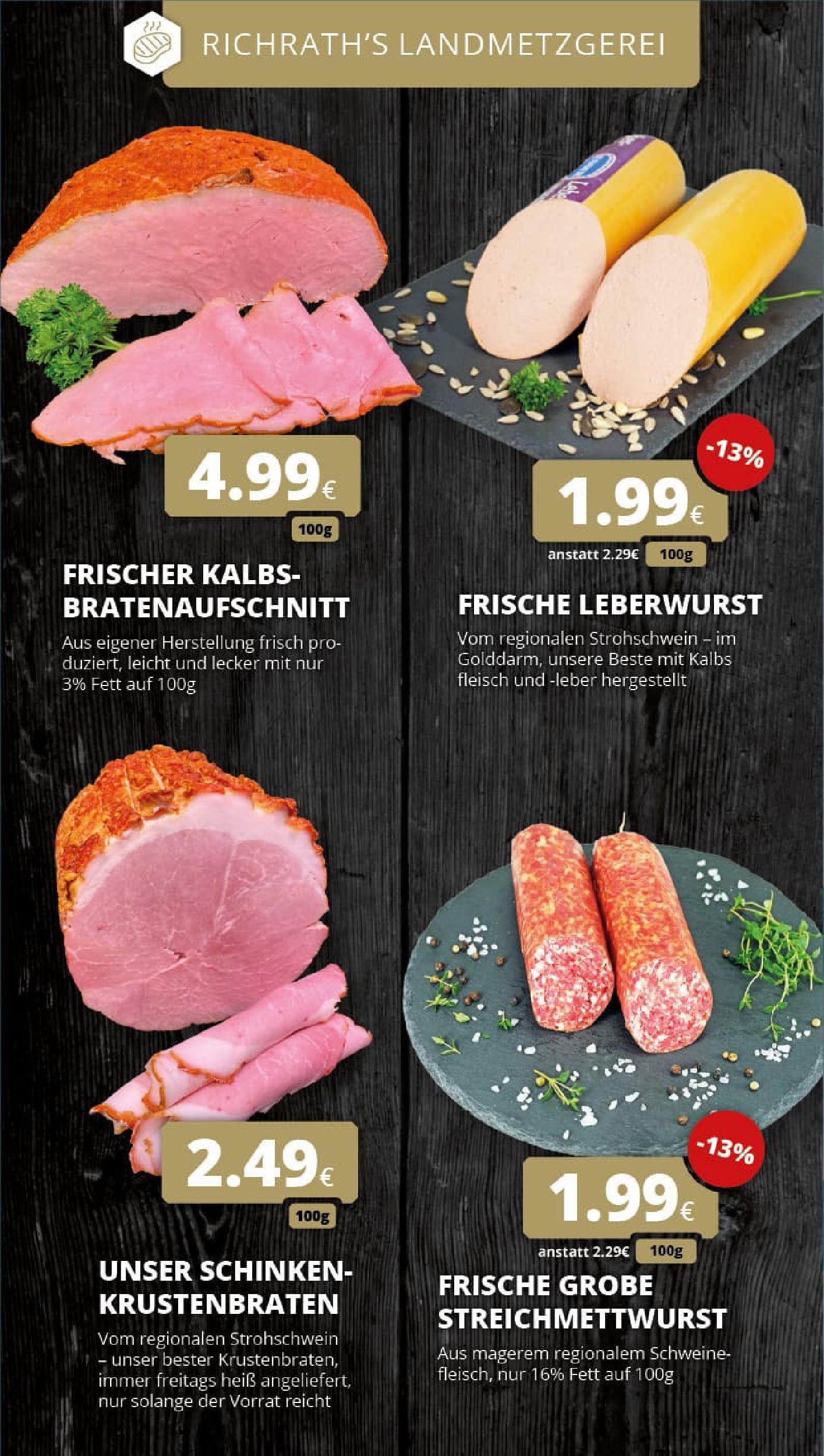 REWE Prospekt ab 28.09.2025 zum Blättern » Angebote | Seite: 13 | Produkte: Krustenbraten, Schinken, Fleisch