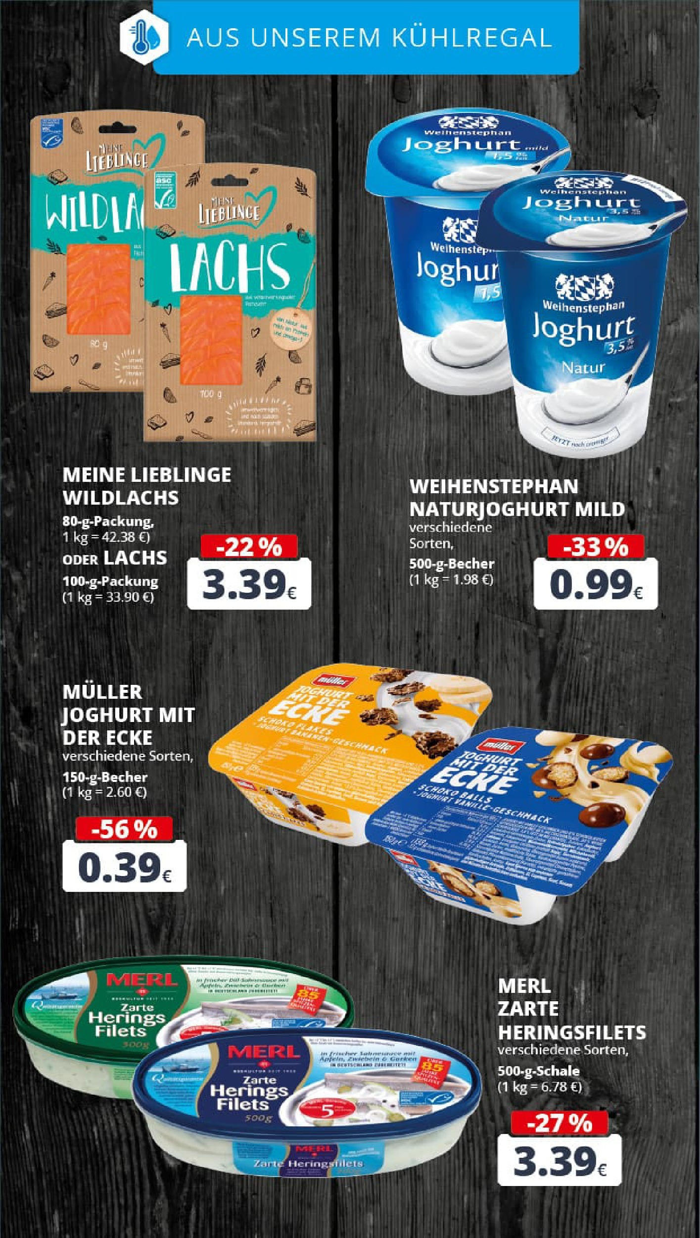 REWE Prospekt ab 28.09.2025 zum Blättern » Angebote | Seite: 16 | Produkte: Joghurt, Lachs, Zwiebeln