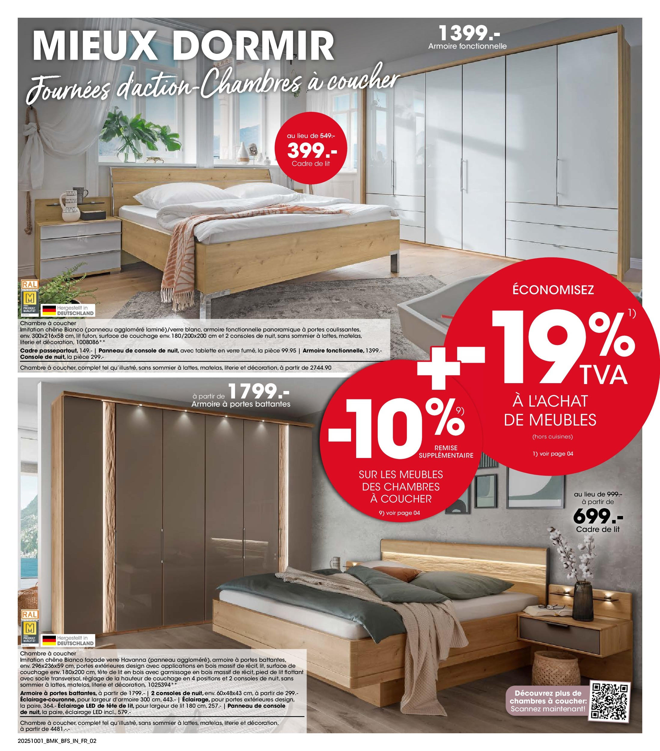 Möbel Martin - Möbel Martin: Offres hebdomadaires à partir du 30/09/2025 - promo en ligne | Page: 2 | Produits: Lit, Armoire, Sommier, Literie