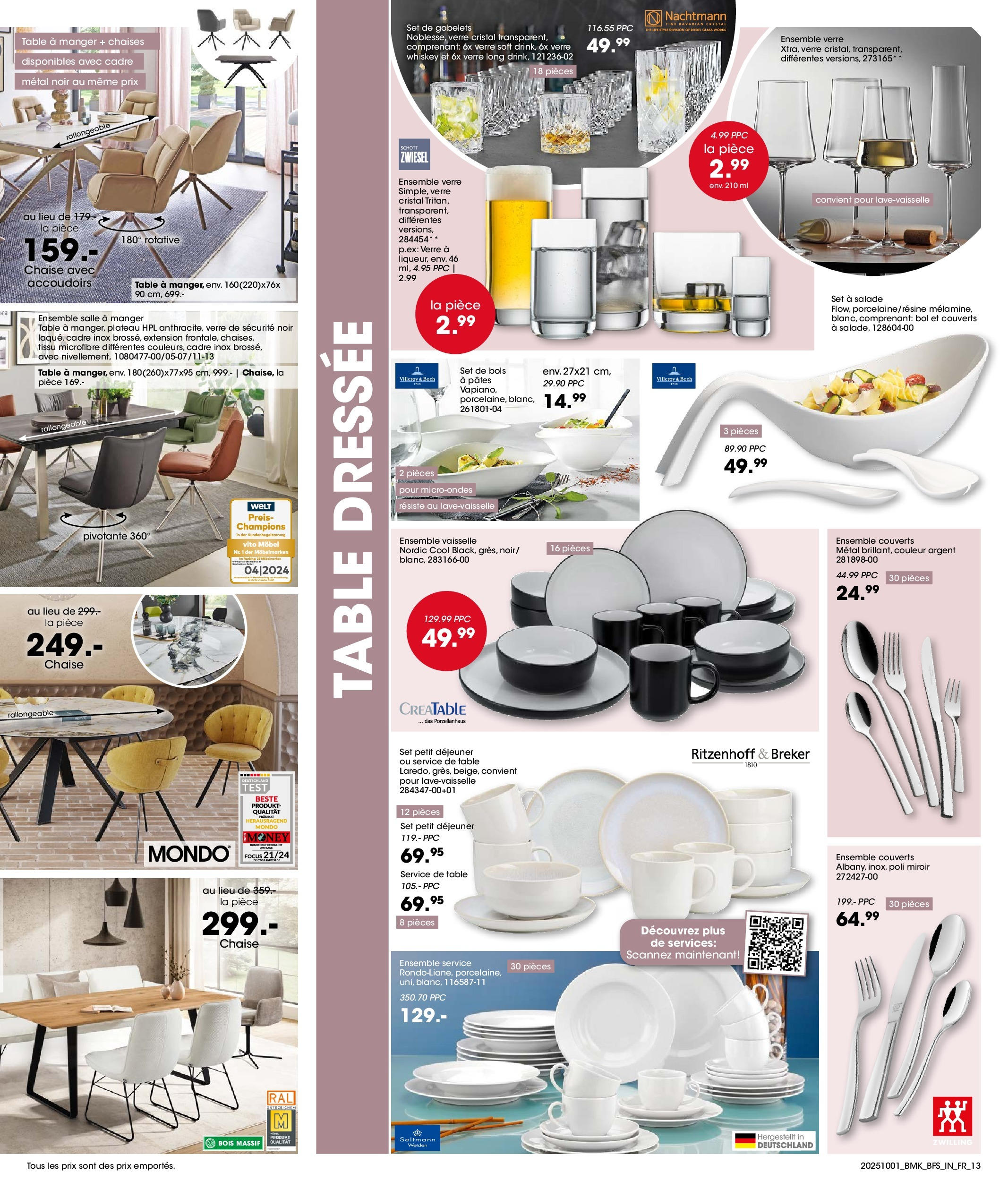 Möbel Martin - Möbel Martin: Offres hebdomadaires à partir du 30/09/2025 - promo en ligne | Page: 13 | Produits: Table, Chaise, Table à manger, Pâtes