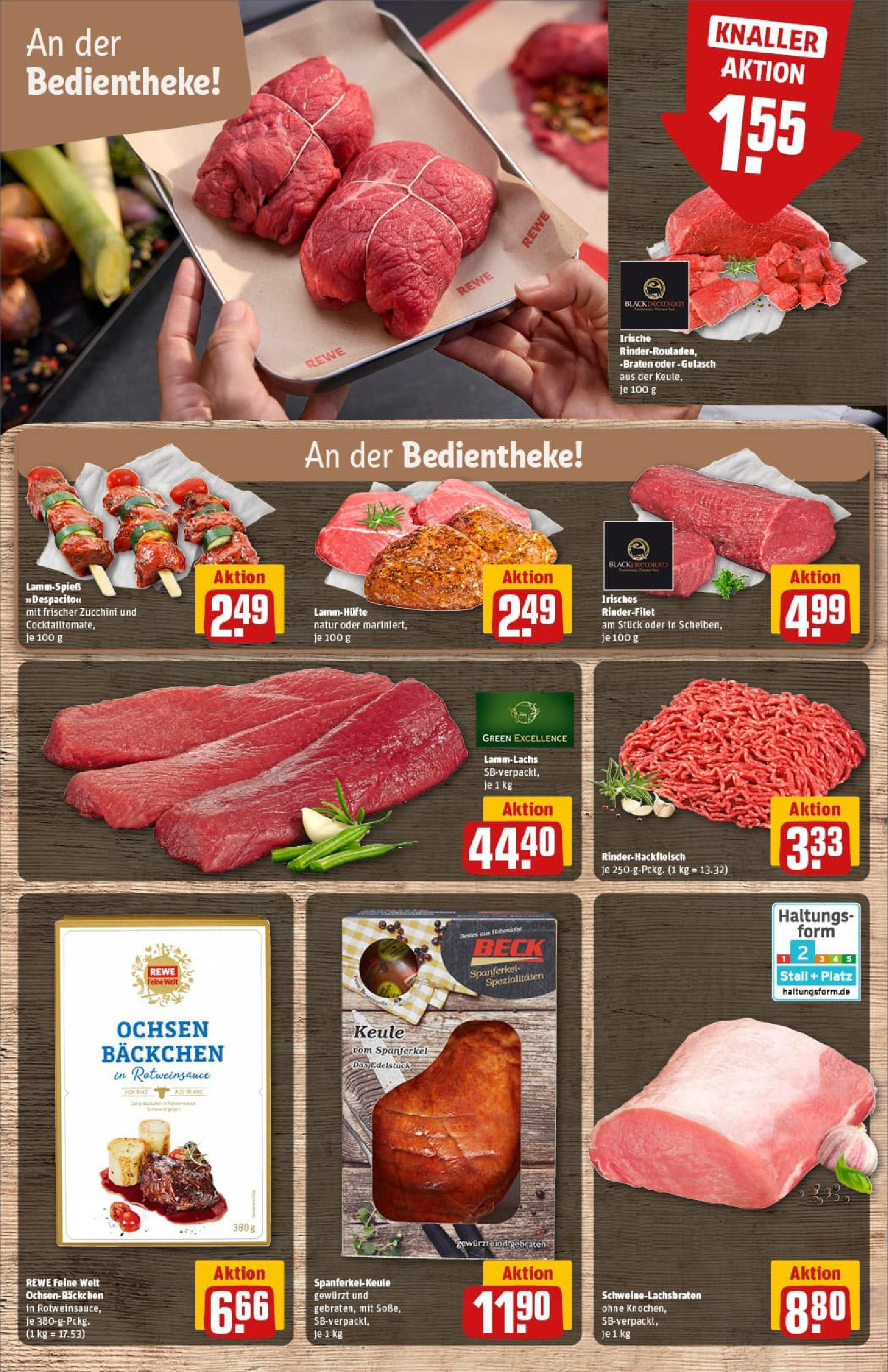 REWE Prospekt ab 28.09.2025 zum Blättern » Angebote | Seite: 13 | Produkte: Rinderfilet, Gulasch, Zucchini