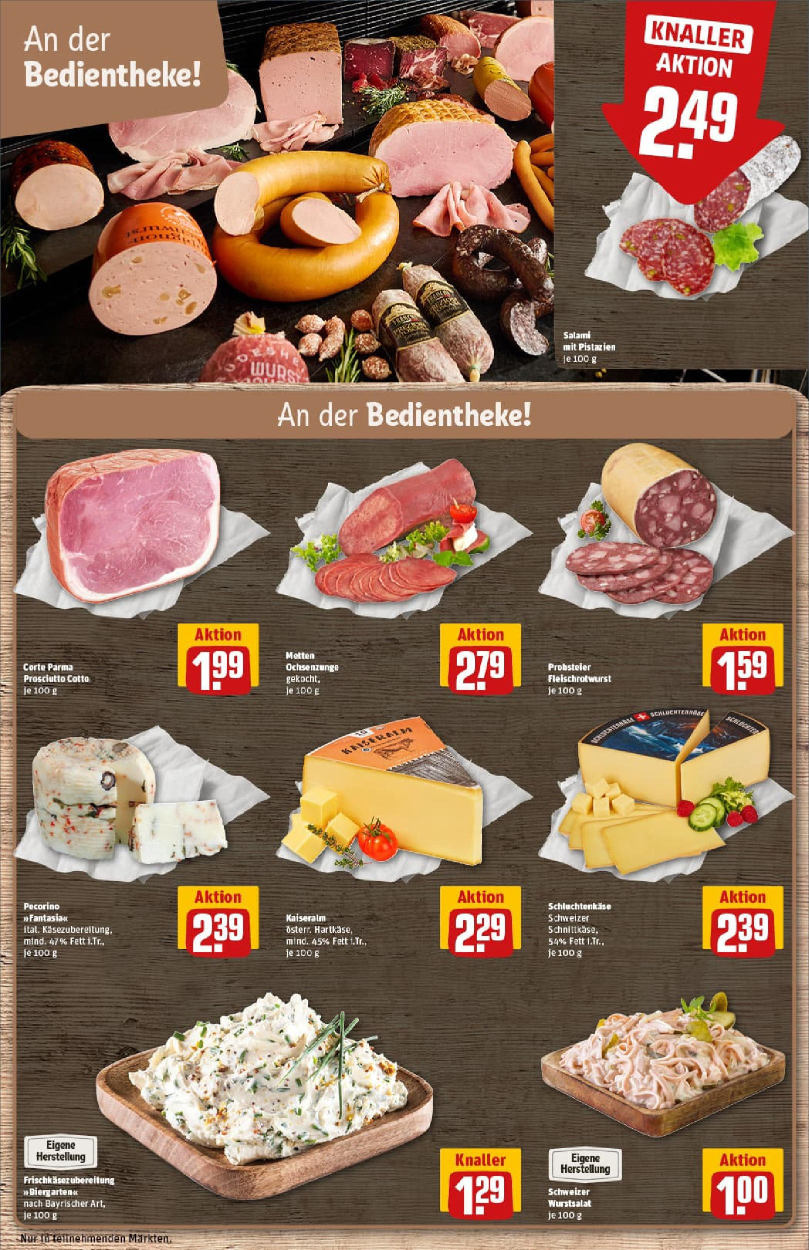 REWE Prospekt ab 28.09.2025 zum Blättern » Angebote | Seite: 15 | Produkte: Pistazien, Wurst, Salami