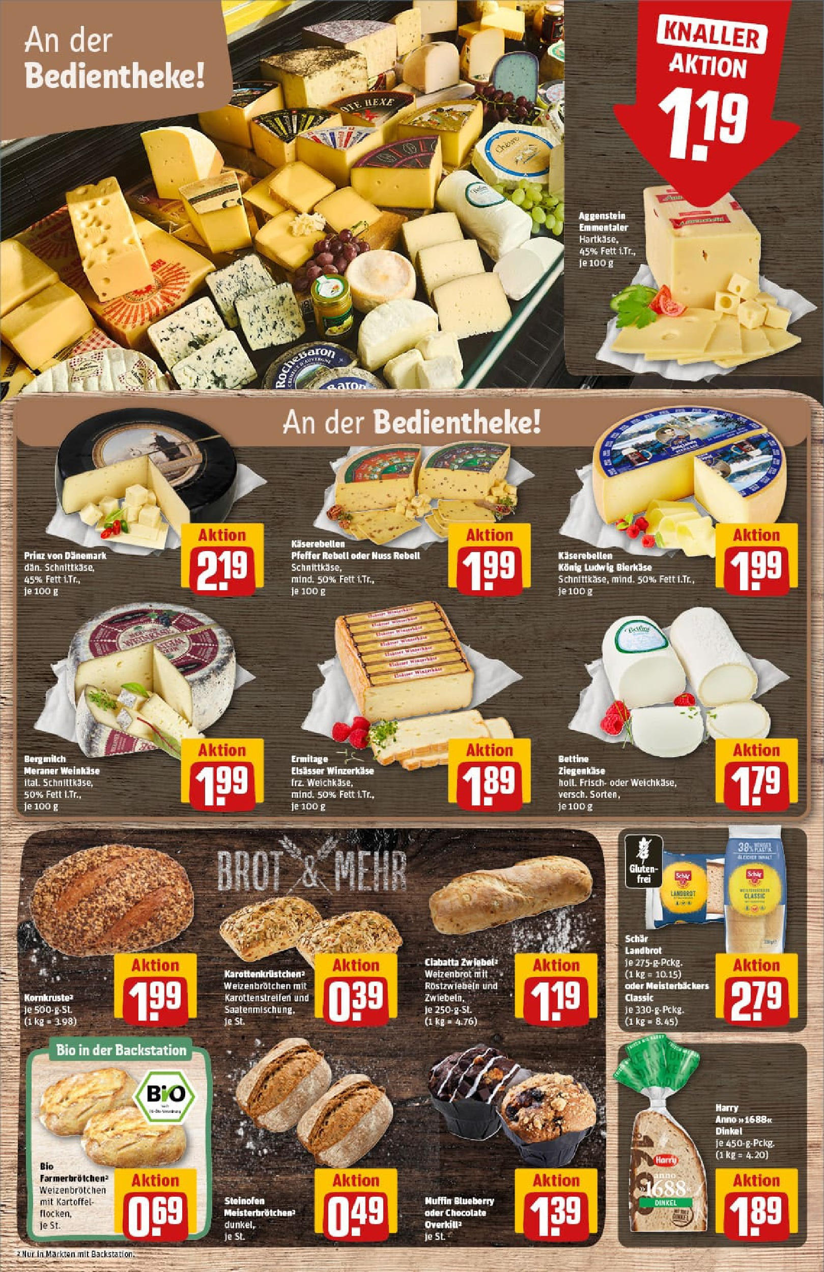REWE Prospekt ab 28.09.2025 zum Blättern » Angebote | Seite: 17 | Produkte: Ziegenkäse, Pfeffer, Brot