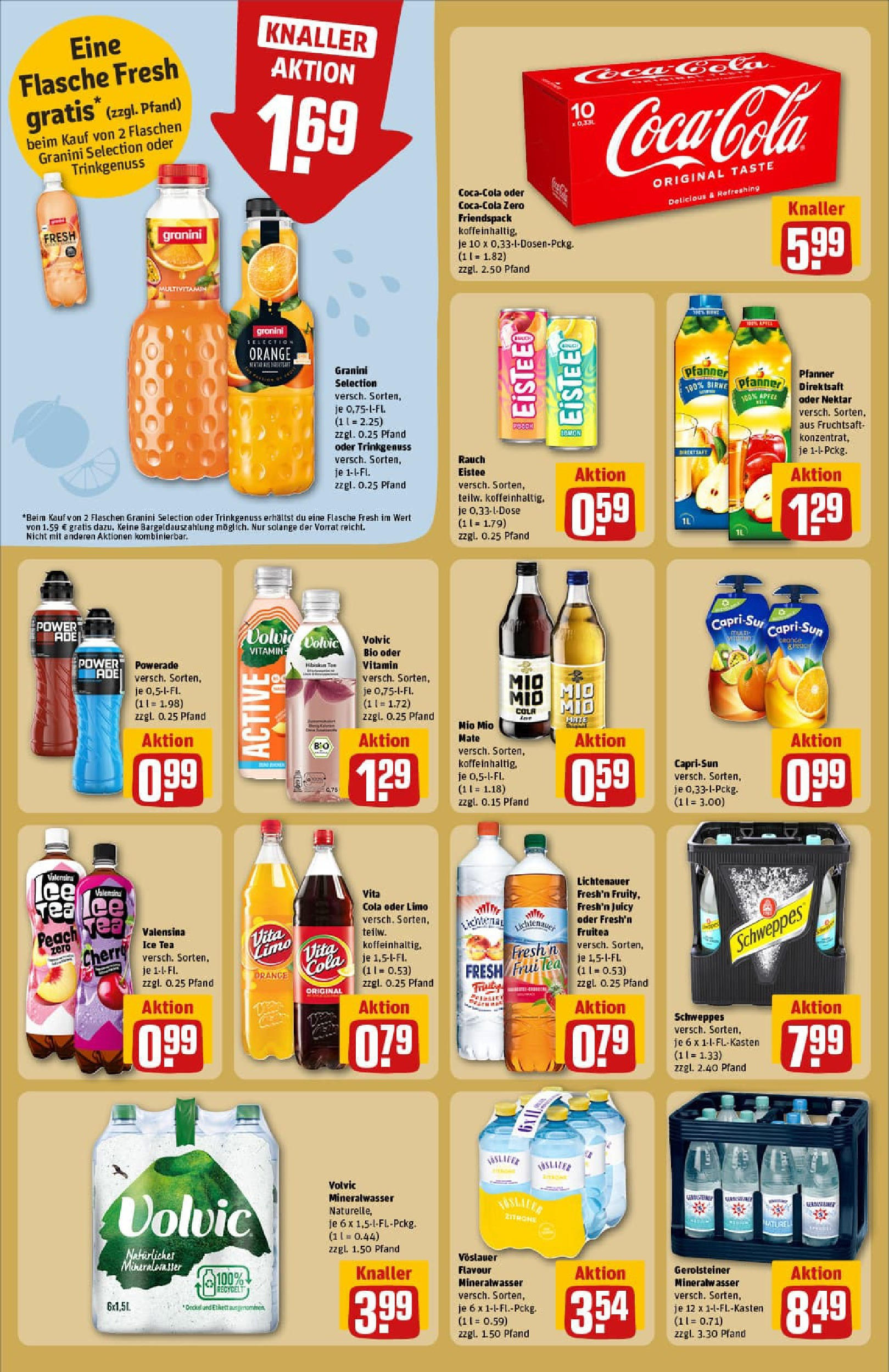 REWE Prospekt ab 28.09.2025 zum Blättern » Angebote | Seite: 22 | Produkte: Valensina, Vita cola, Birne, Gerolsteiner