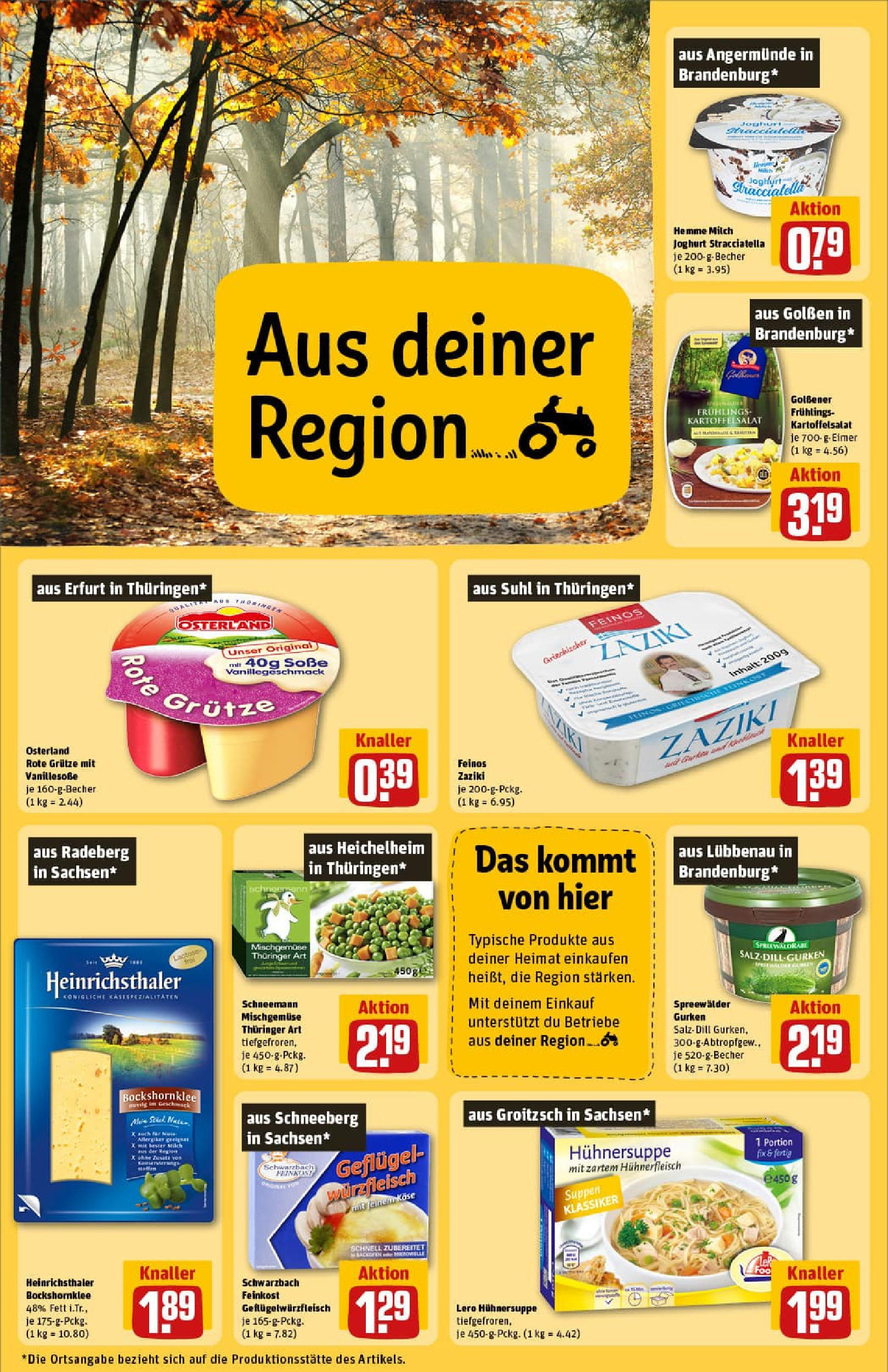 REWE Prospekt ab 28.09.2025 zum Blättern » Angebote | Seite: 28 | Produkte: Joghurt, Soße, Hühnerfleisch, Gurken