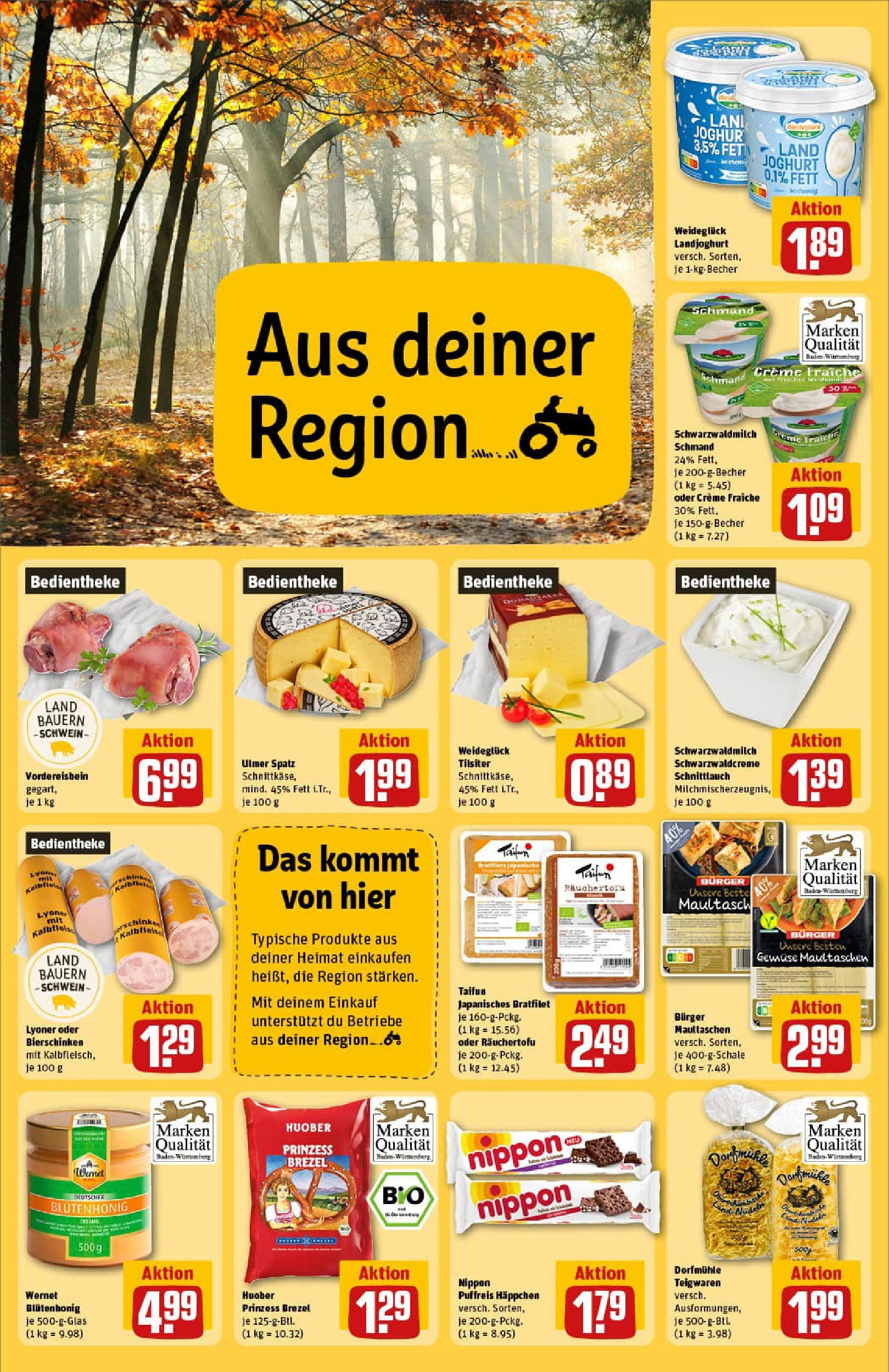 REWE Prospekt ab 28.09.2025 zum Blättern » Angebote | Seite: 30 | Produkte: Joghurt, Creme, Gemüse, Pasta