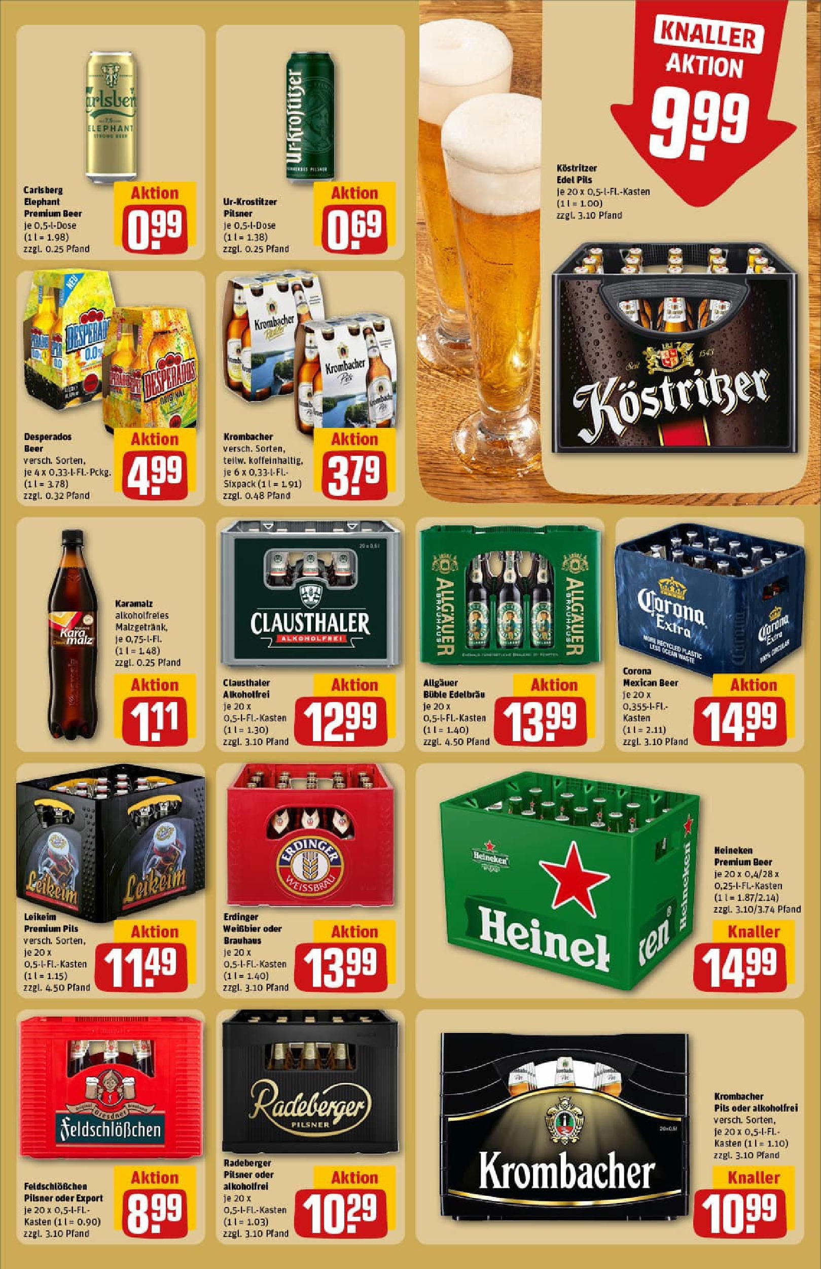 REWE Prospekt ab 28.09.2025 zum Blättern » Angebote | Seite: 23 | Produkte: Kostritzer, Pils, Heineken, Radeberger pilsner