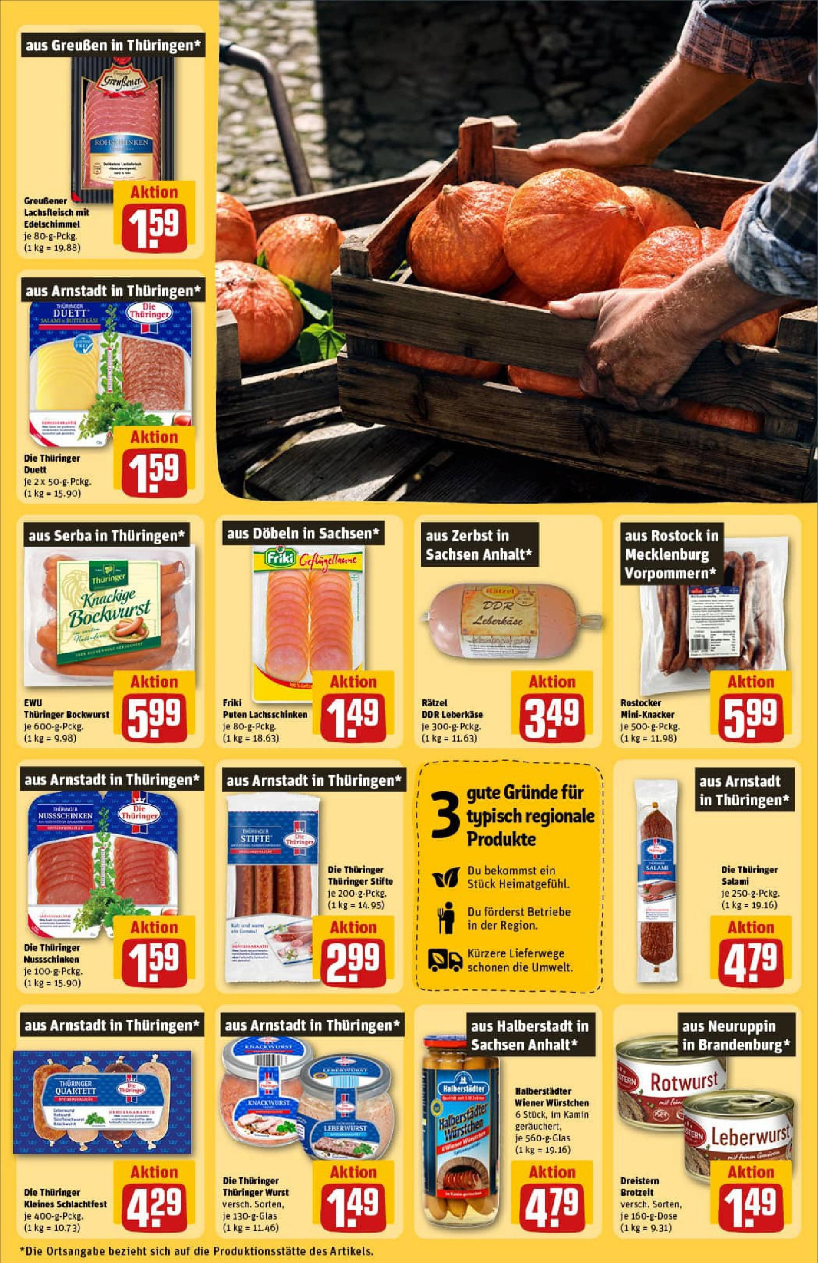 REWE Prospekt ab 28.09.2025 zum Blättern » Angebote | Seite: 29 | Produkte: Bockwurst, Wiener wurstchen, Schinken, Leberkase