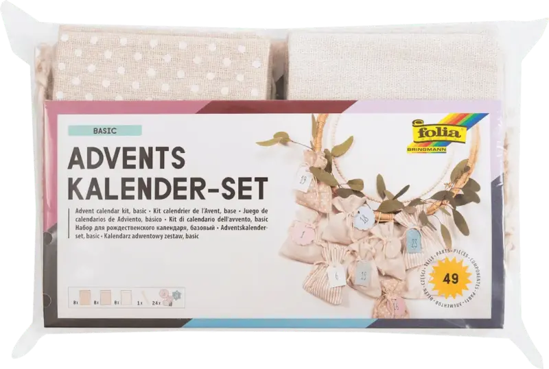 Dekorieren & Einrichten Adventskalender-Set mit Stoffsäckchen