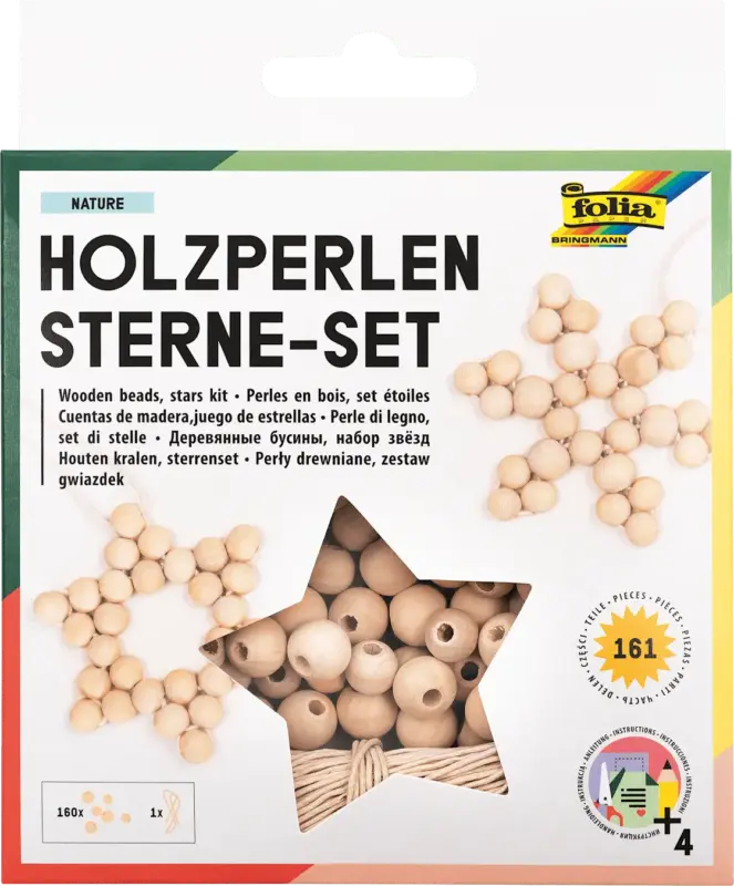 Dekorieren & Einrichten Bastelset Holzperlen Sterne