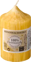 Dekorieren & Einrichten Kerze aus 100% Bienenwachs mit Struktur (8 cm)