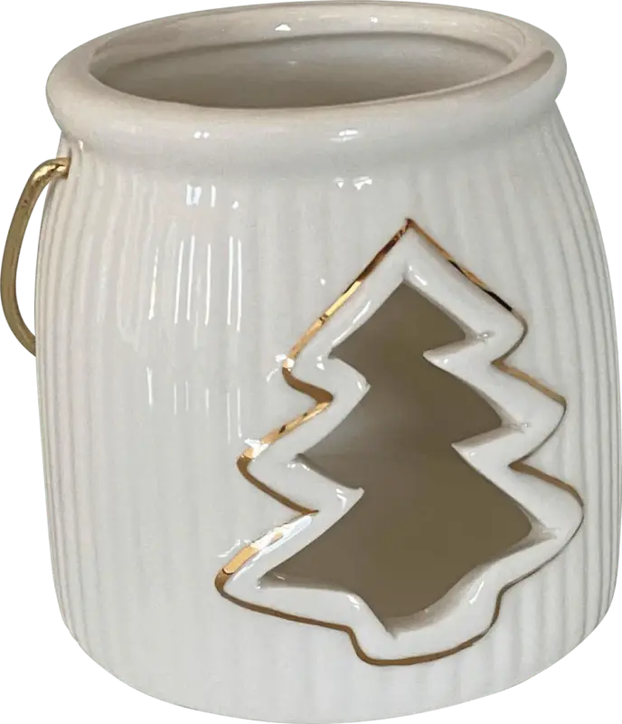 Dekorieren & Einrichten Keramikwindlicht weiß (8 cm)