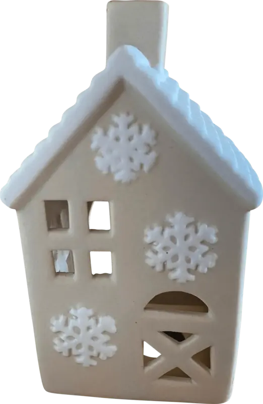 Dekorieren & Einrichten Windlicht Haus aus Keramik