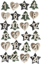 Dekorieren & Einrichten Adventskalenderzahlen aus Filz
