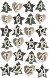 Dekorieren & Einrichten Adventskalenderzahlen aus Filz