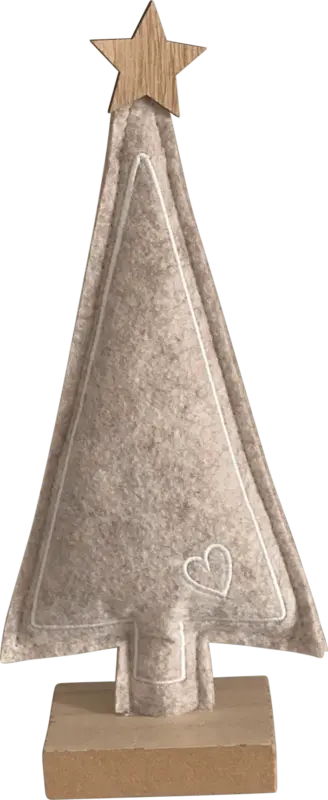 Dekorieren & Einrichten Filzaufsteller Baum (26 cm), beige