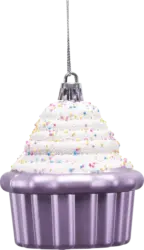 Dekorieren & Einrichten Kugel aus Kunststoff, Cupcake, flieder