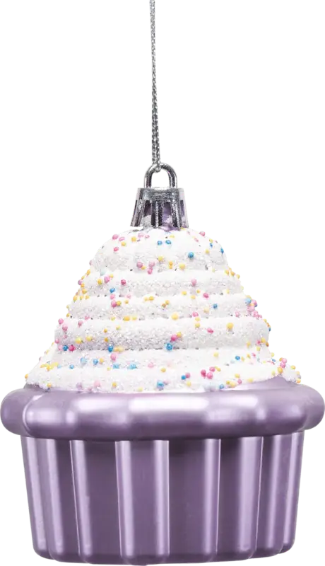Dekorieren & Einrichten Kugel aus Kunststoff, Cupcake, flieder