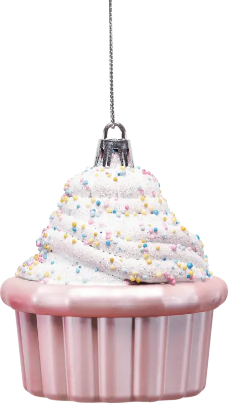 Dekorieren & Einrichten Kugel aus Kunststoff, Cupcake, rosa