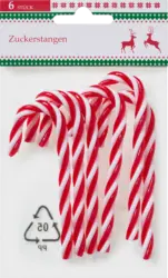 Dekorieren & Einrichten Zuckerstangen aus Kunststoff 6tlg