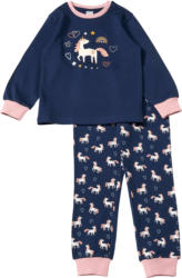 ALANA Schlafanzug mit Glow-in-the-Dark Einhorn-Motiv, blau, Gr. 98