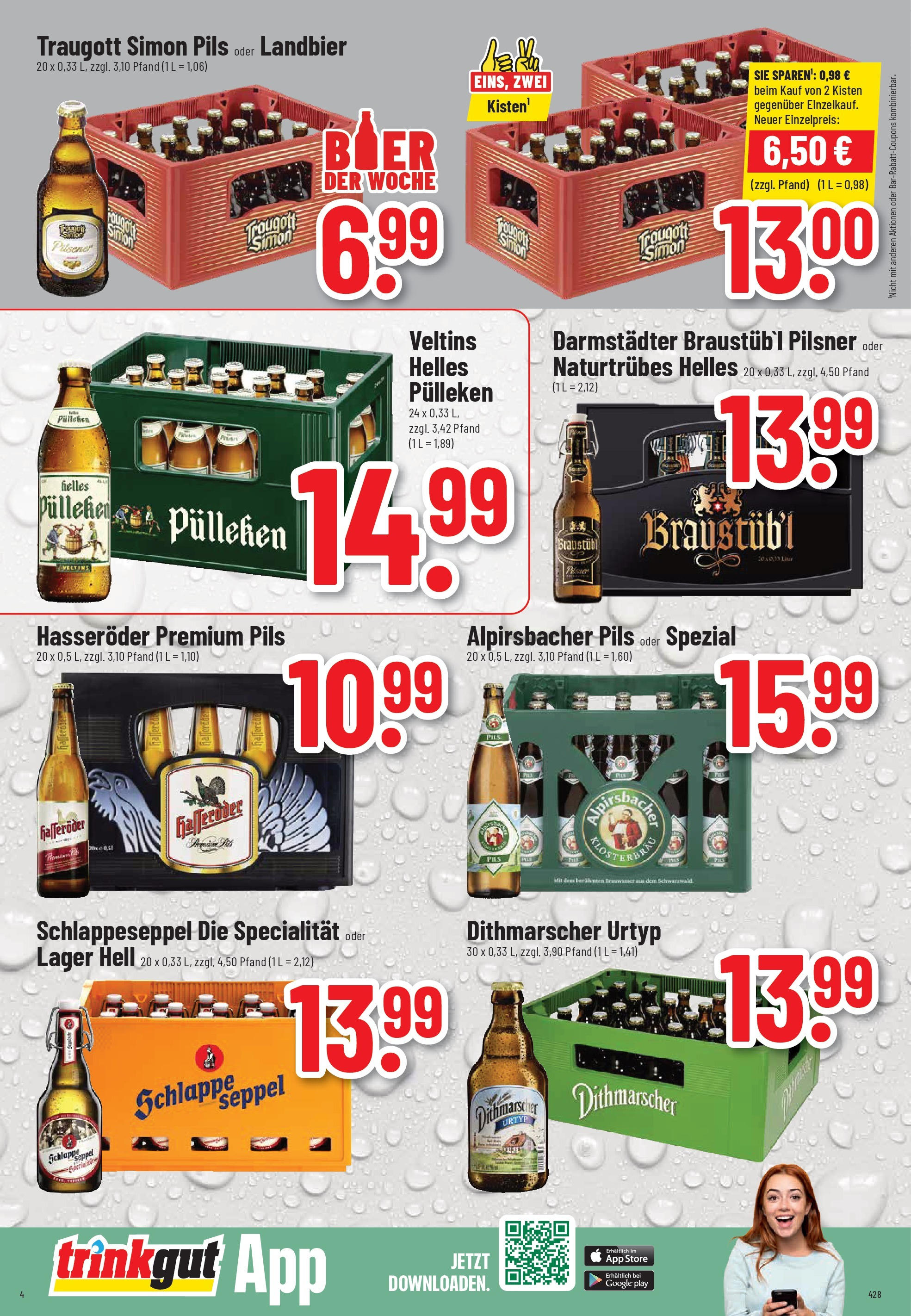 Trinkgut - trinkgut: Wochenangebote (ab 28.09.2025) » Angebote online | Seite: 4 | Produkte: Pils, Hasseröder, Veltins