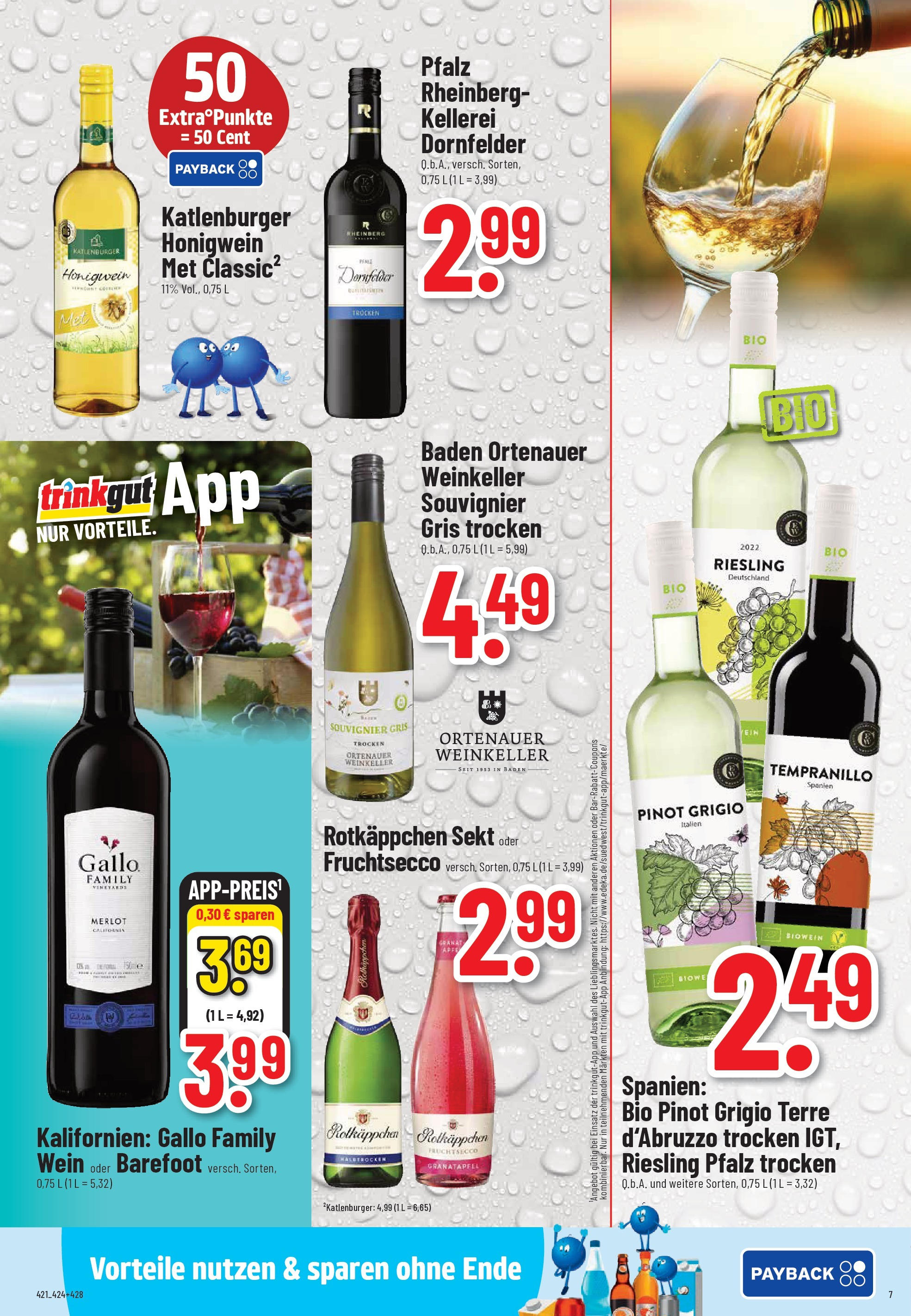 Trinkgut - trinkgut: Wochenangebote (ab 28.09.2025) » Angebote online | Seite: 7 | Produkte: Sekt, Merlot, Fruchtsecco, Rotkäppchen
