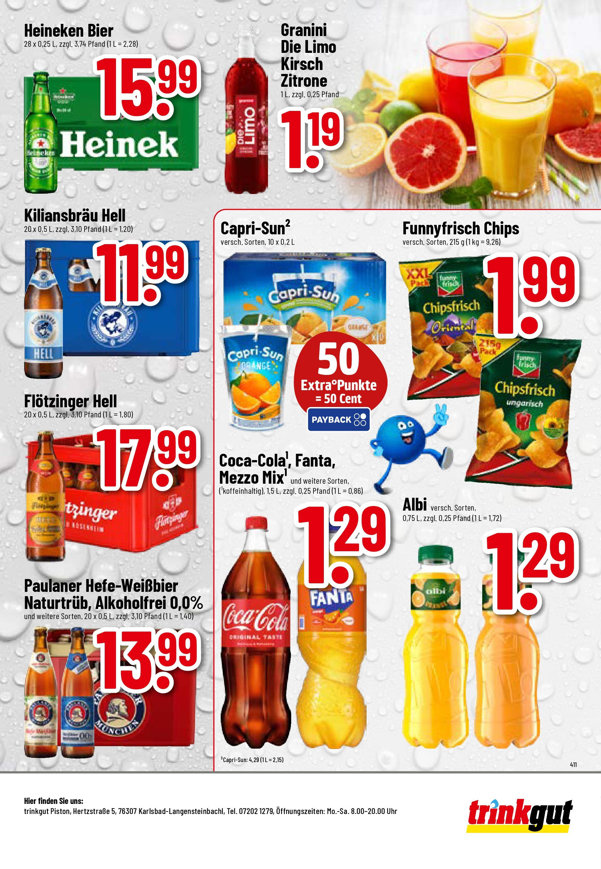 Trinkgut - trinkgut: Wochenangebote (ab 28.09.2025) » Angebote online | Seite: 8 | Produkte: Bier, Heineken, Granini, Paulaner