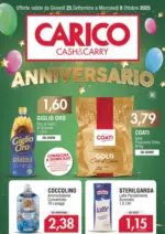 Carico Cash & Carry Anniversario - al 08.10.2025