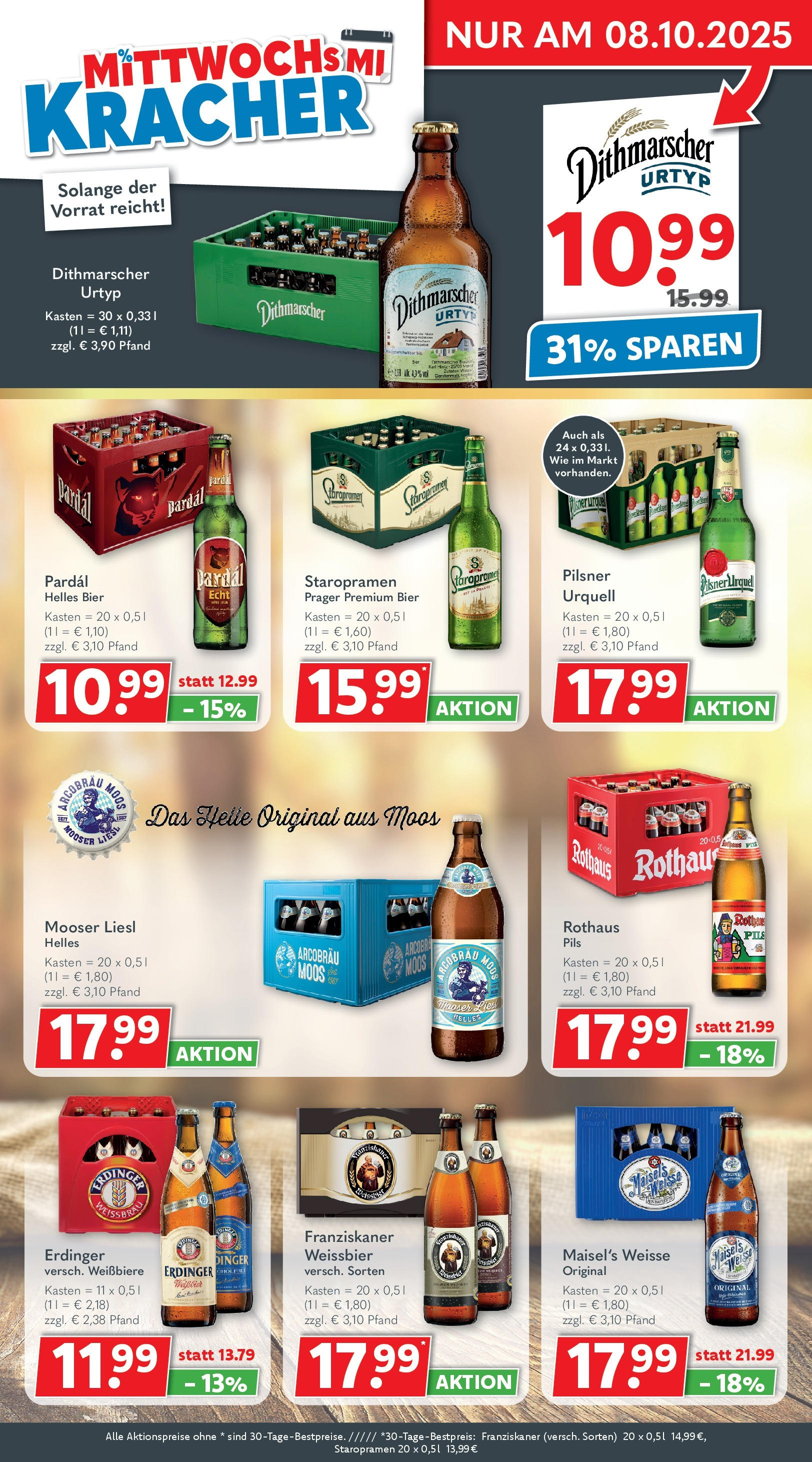 Getränkeland - Getränkeland: Getränkeangebote (ab 28.09.2025) zum Blättern | Seite: 3 | Produkte: Franziskaner, Erdinger, Bier, Weißbier