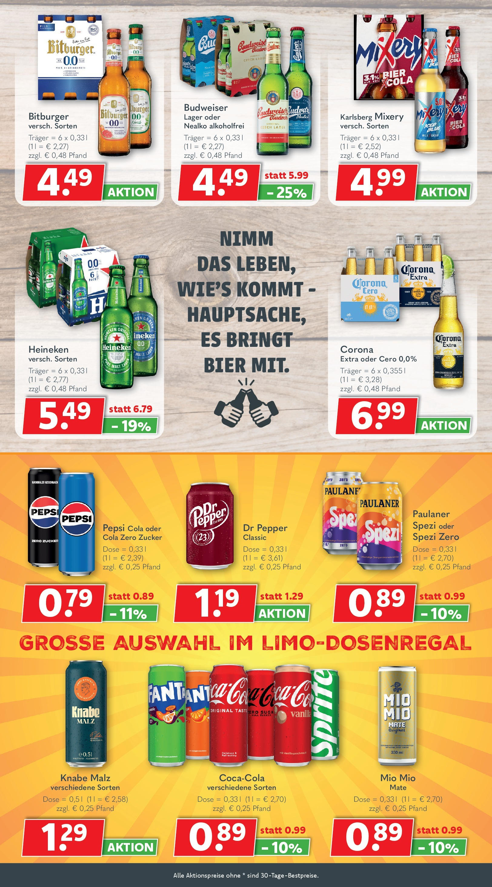 Getränkeland - Getränkeland: Getränkeangebote (ab 28.09.2025) zum Blättern | Seite: 4 | Produkte: Bier, Bad, Pepsi, Paulaner