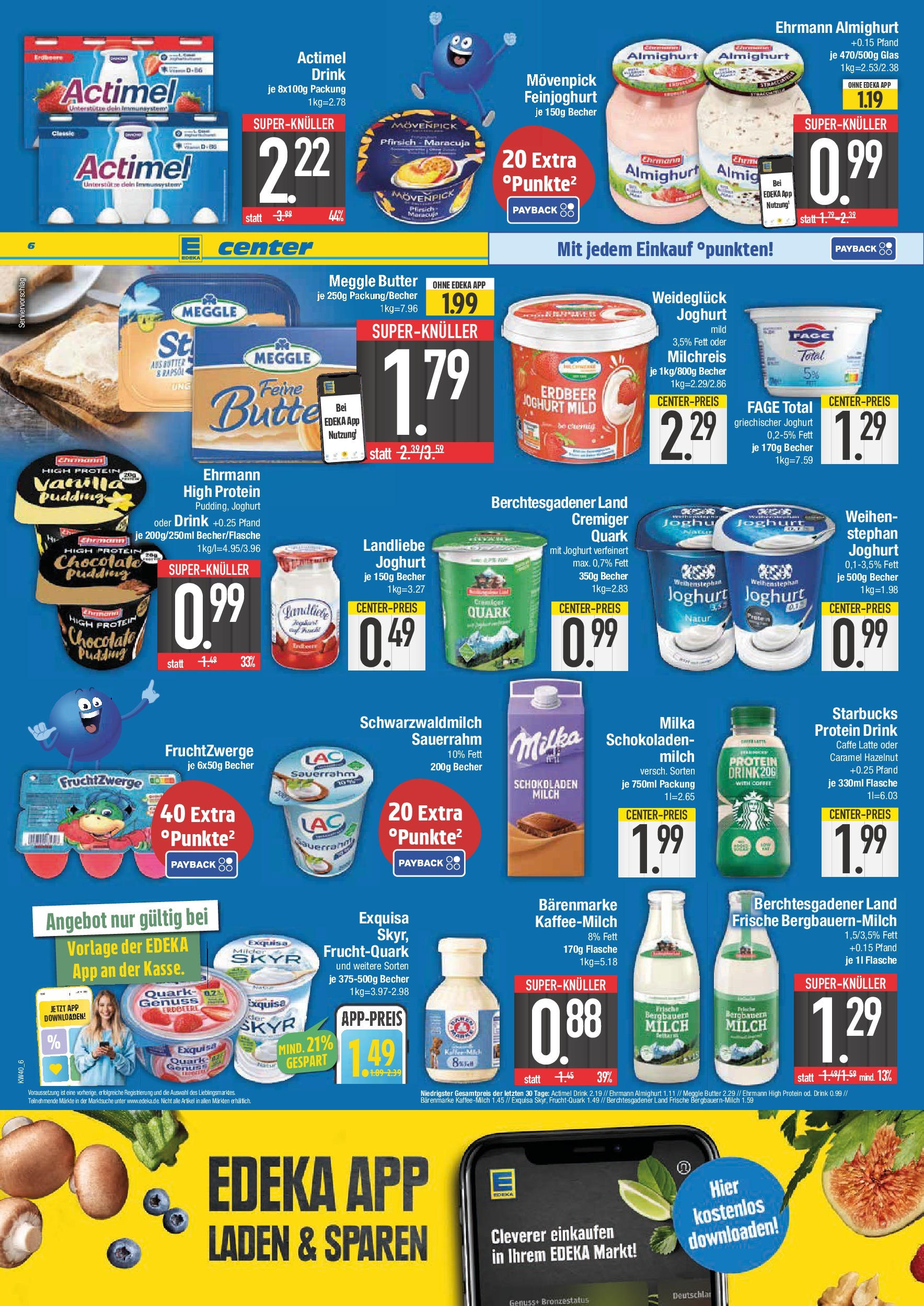 Edeka prospekt Schwabmünchen	 (ab 28.09.2025) » Angebote Online | Seite: 6 | Produkte: Kaffee, Fruchtzwerge, Skyr, Pfirsich