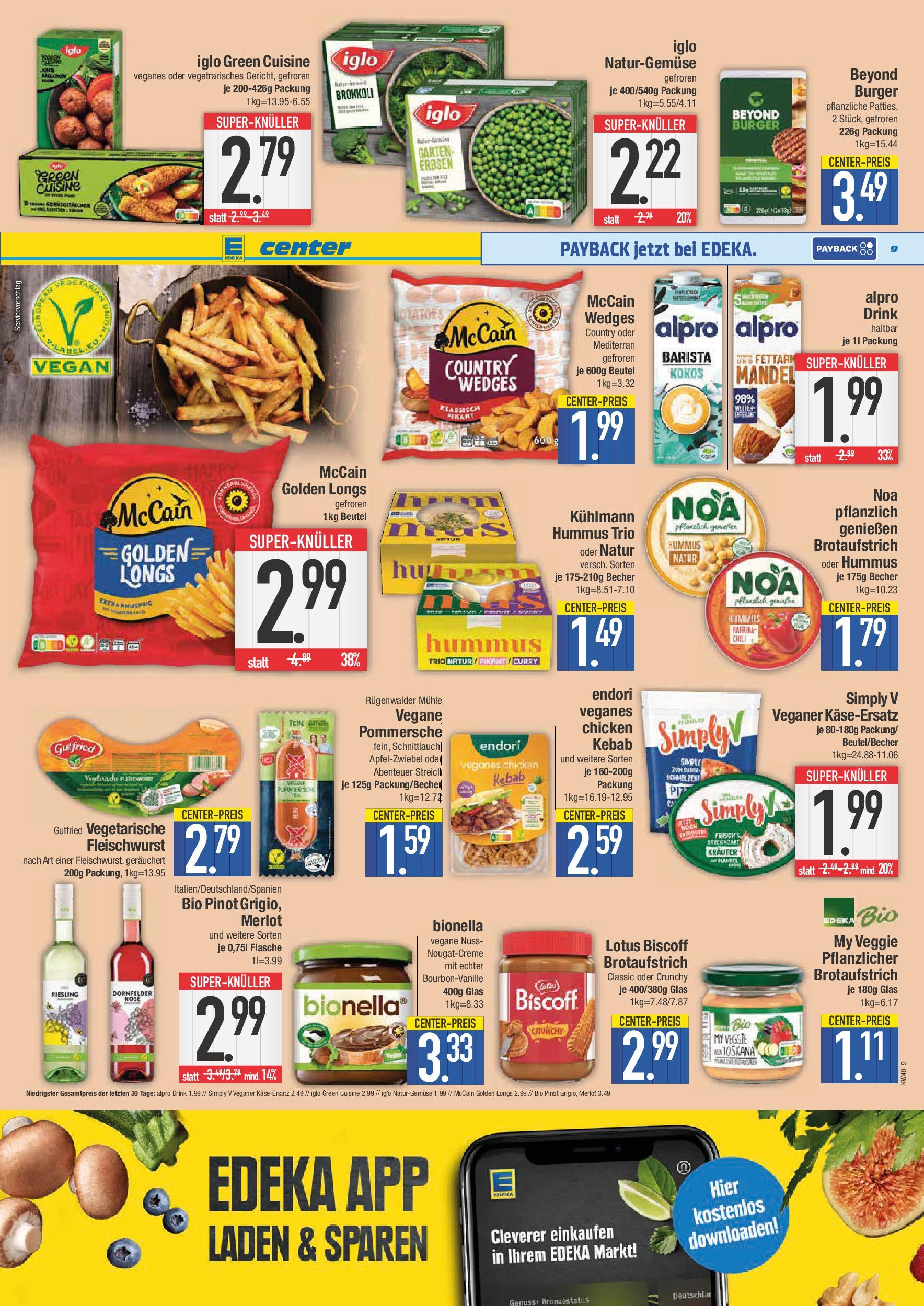 Edeka prospekt Schwabmünchen	 (ab 28.09.2025) » Angebote Online | Seite: 9 | Produkte: Mühle, Merlot, McCain, Brokkoli