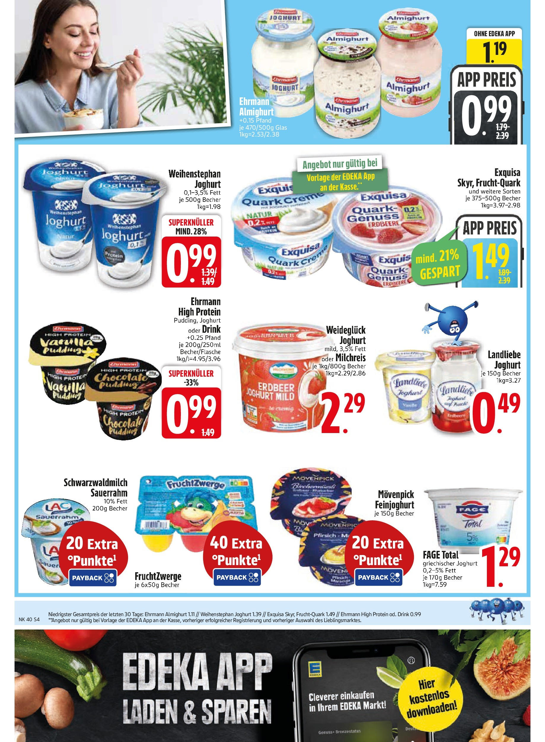 Edeka prospekt Murnau	 (ab 29.09.2025) » Angebote Online | Seite: 4 | Produkte: Pudding, Exquisa, Pfirsich, Landliebe joghurt