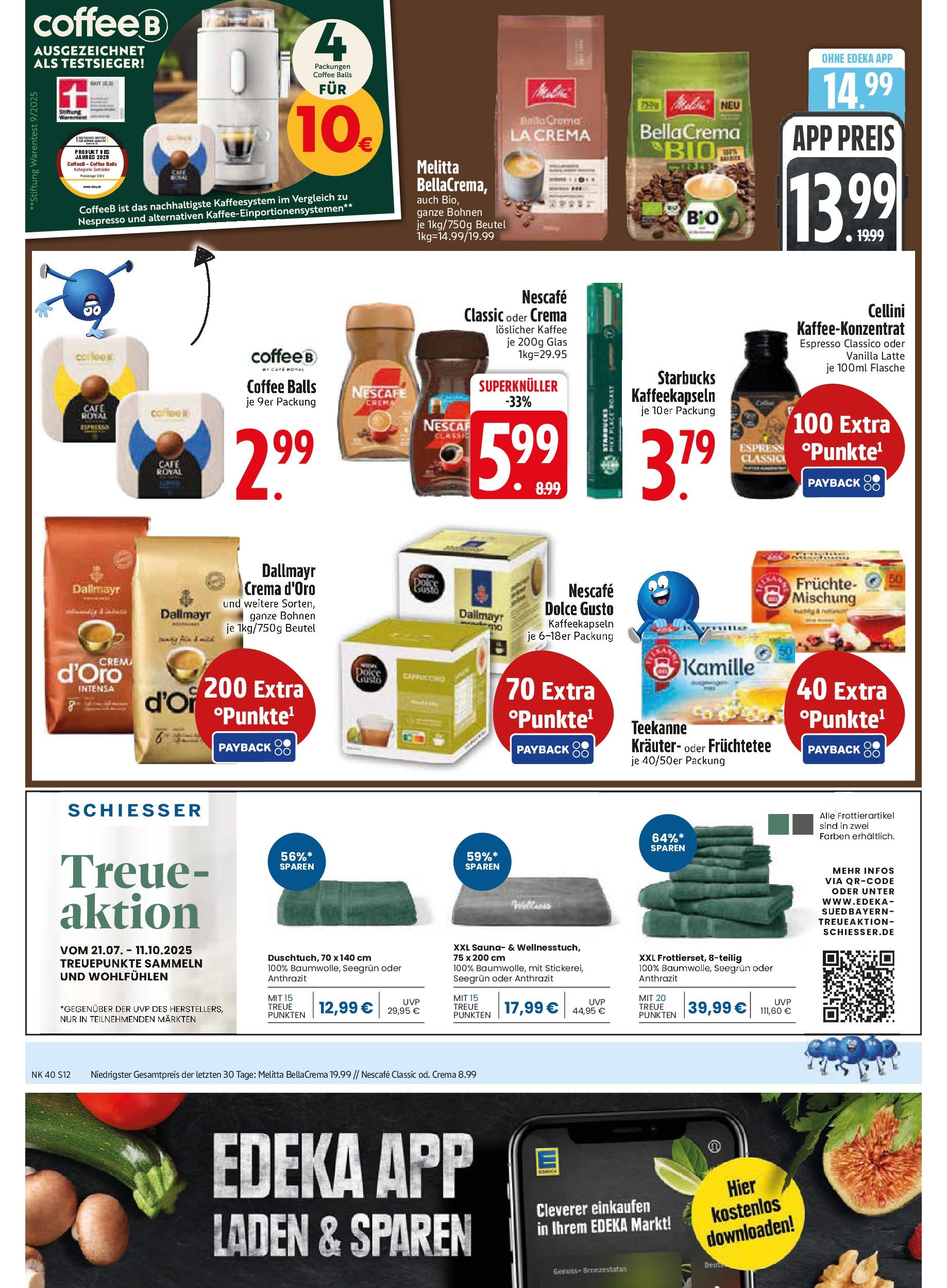 Edeka prospekt Murnau	 (ab 29.09.2025) » Angebote Online | Seite: 12 | Produkte: Melitta, Starbucks, Dallmayr, Dolce gusto