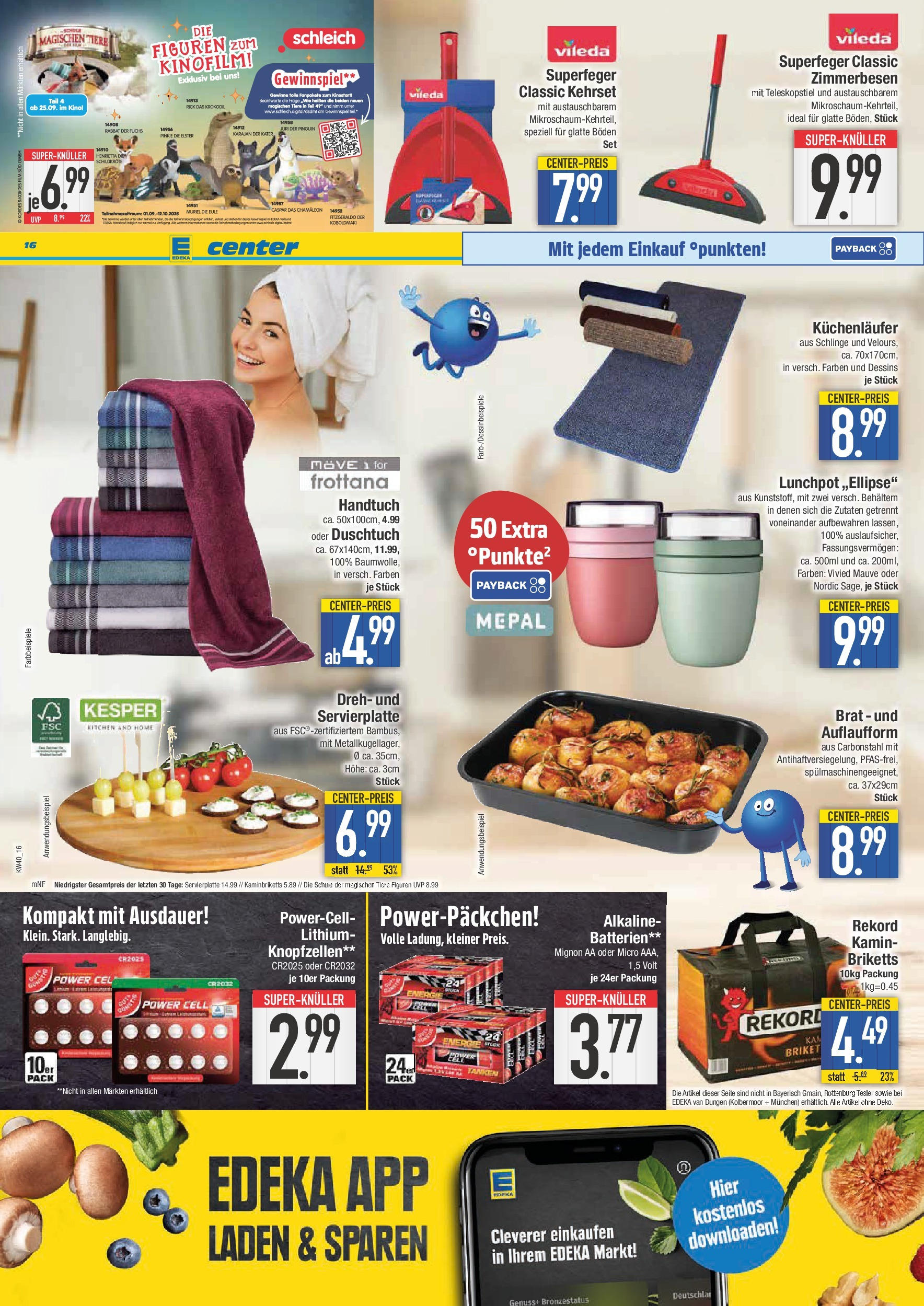 Edeka prospekt Schwabmünchen	 (ab 28.09.2025) » Angebote Online | Seite: 16 | Produkte: Kamin, Batterien, Rock