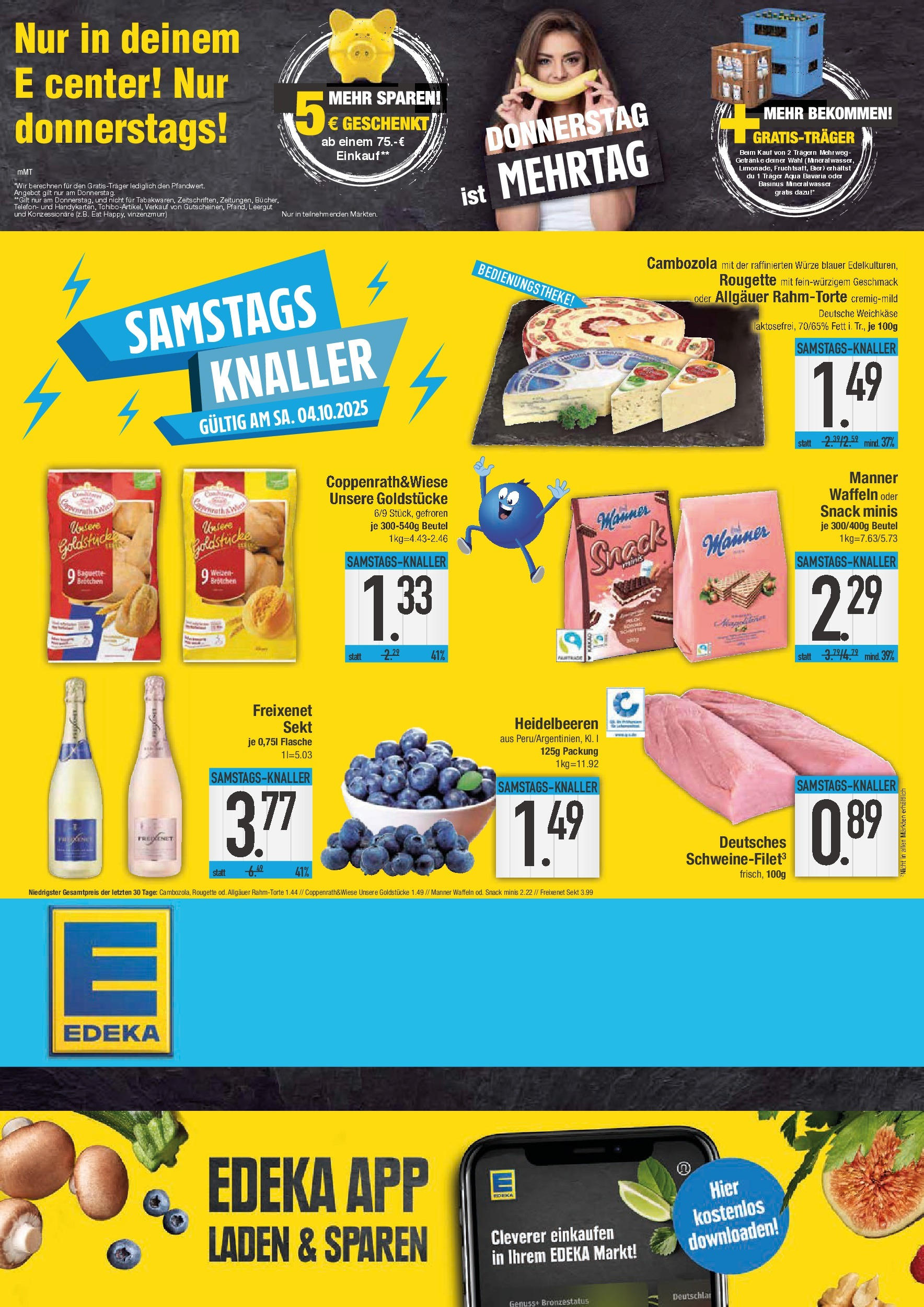 Edeka prospekt Schwabmünchen	 (ab 28.09.2025) » Angebote Online | Seite: 24 | Produkte: Freixenet, Sekt, Baguette, Mineralwasser