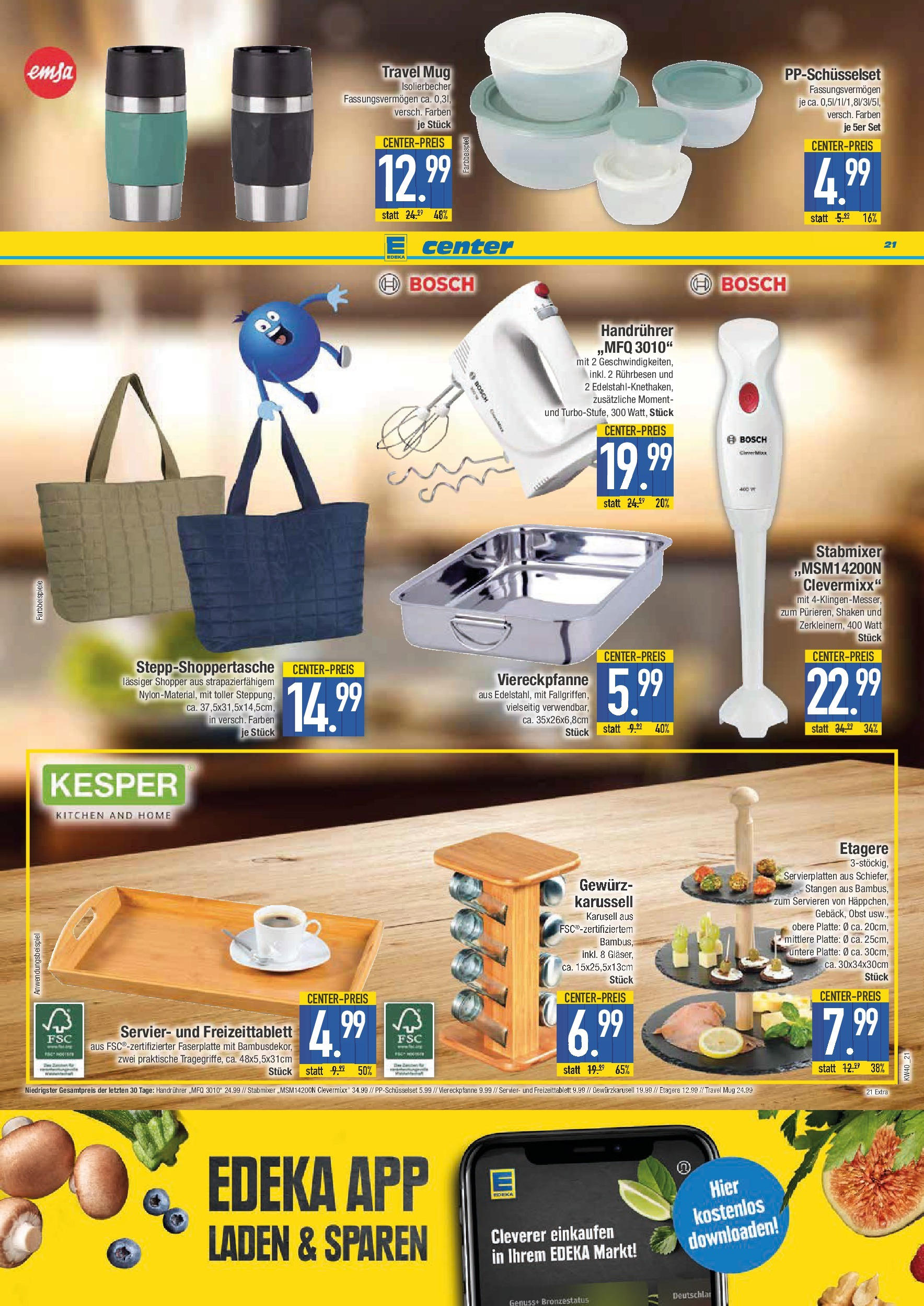 Edeka prospekt Schwabmünchen	 (ab 28.09.2025) » Angebote Online | Seite: 21 | Produkte: Bosch, Rührbesen, Obst, Stabmixer