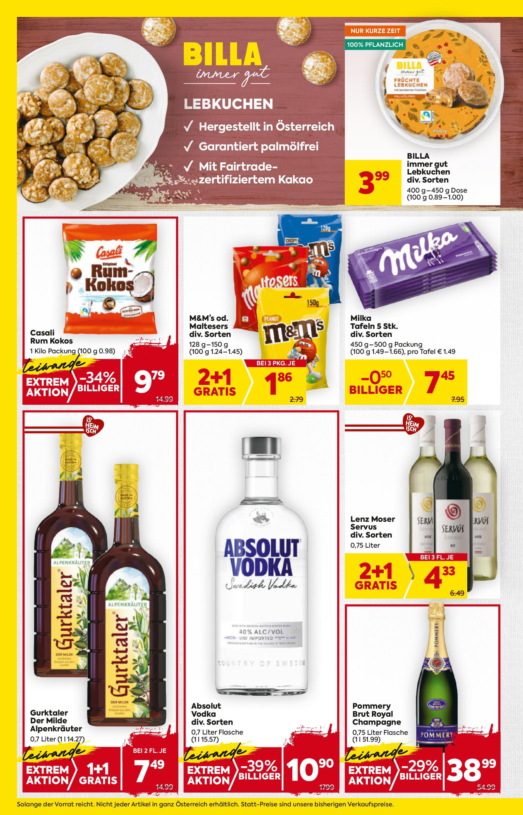 Billa Flugblatt - Wien ab 02.10.2025 - Angebote, Prospekt | Seite: 14