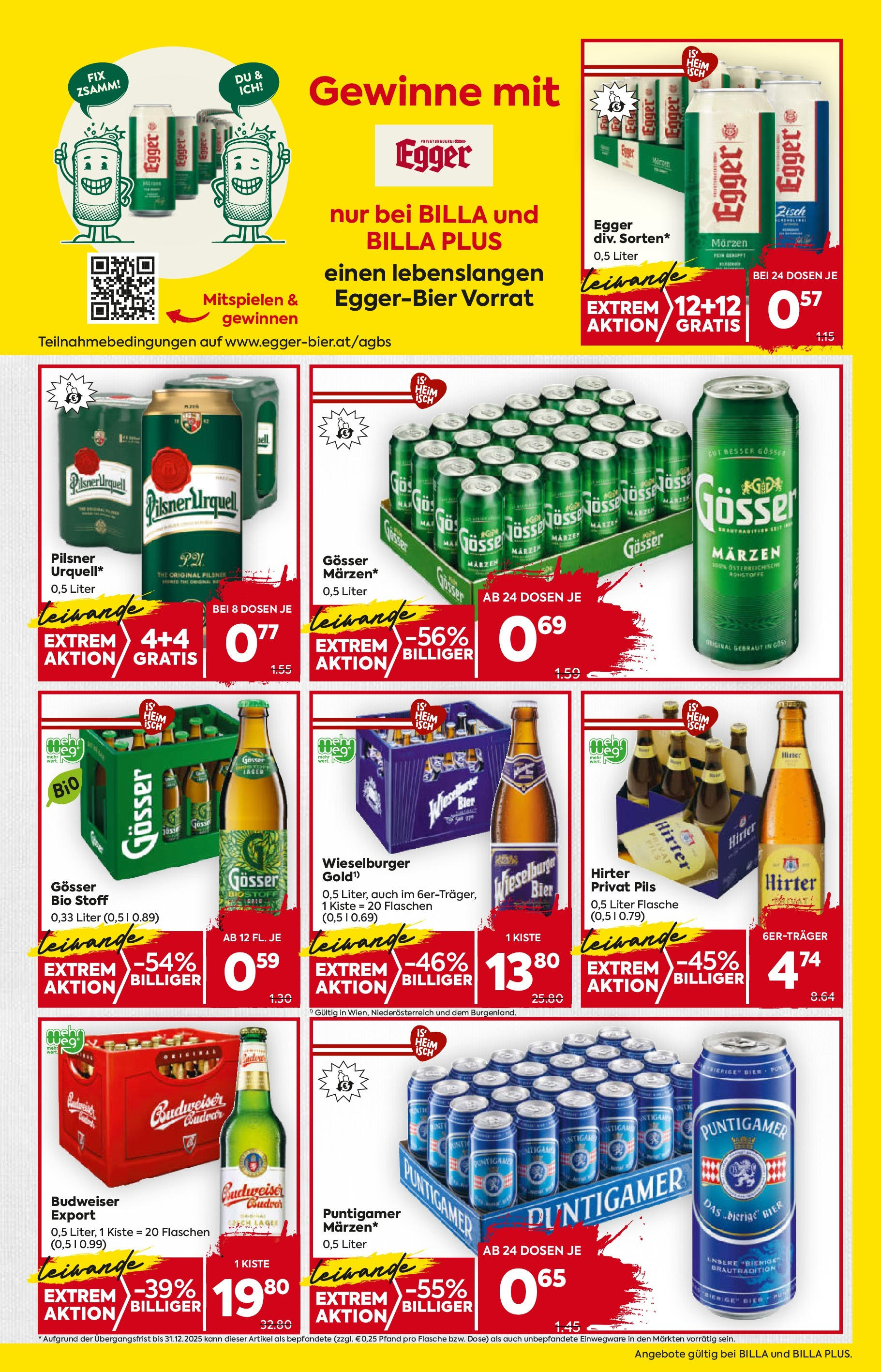 Billa Flugblatt - Stoob, Hornstein,Guessing ab 02.10.2025 - Angebote, Prospekt | Seite: 15 | Produkte: Bier, Fisch