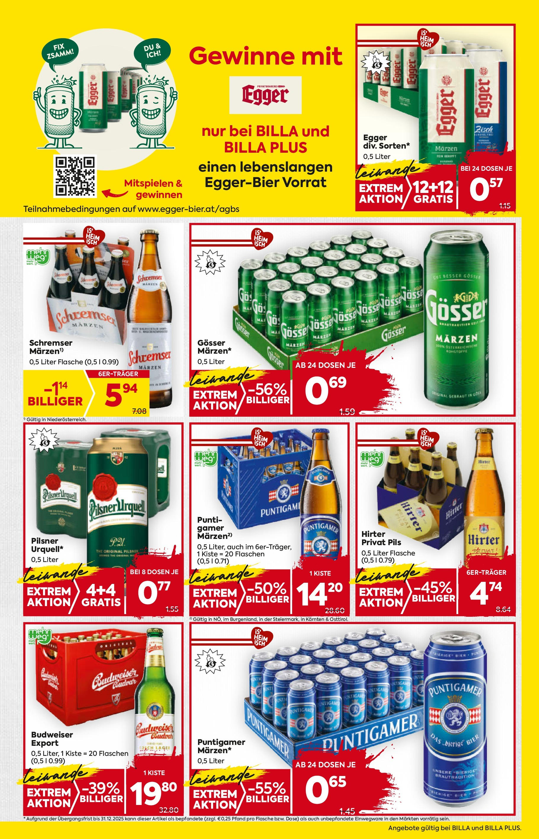 Billa Flugblatt - Moedling, Scheibbs, Schwadorf ab 02.10.2025 - Angebote, Prospekt | Seite: 15 | Produkte: Bier