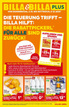 Billa Flugblatt - Grieskirchen, Wallern An Der Trattnach, Ansfelden ab 02.10.2025 gültig