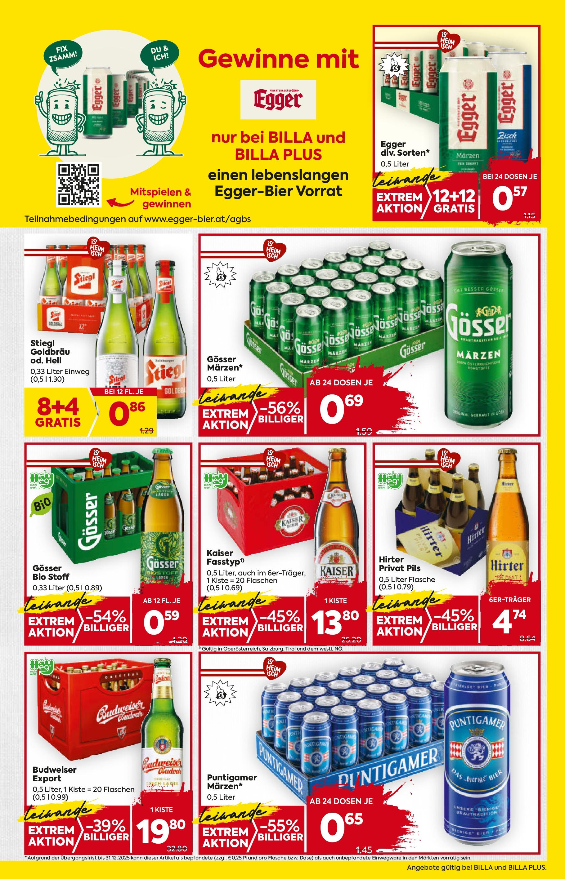 Billa Flugblatt - Oberndorf Bei Salzburg, Lamprechtshausen, Maria Alm ab 02.10.2025 - Angebote, Prospekt | Seite: 15 | Produkte: Bier, Fisch