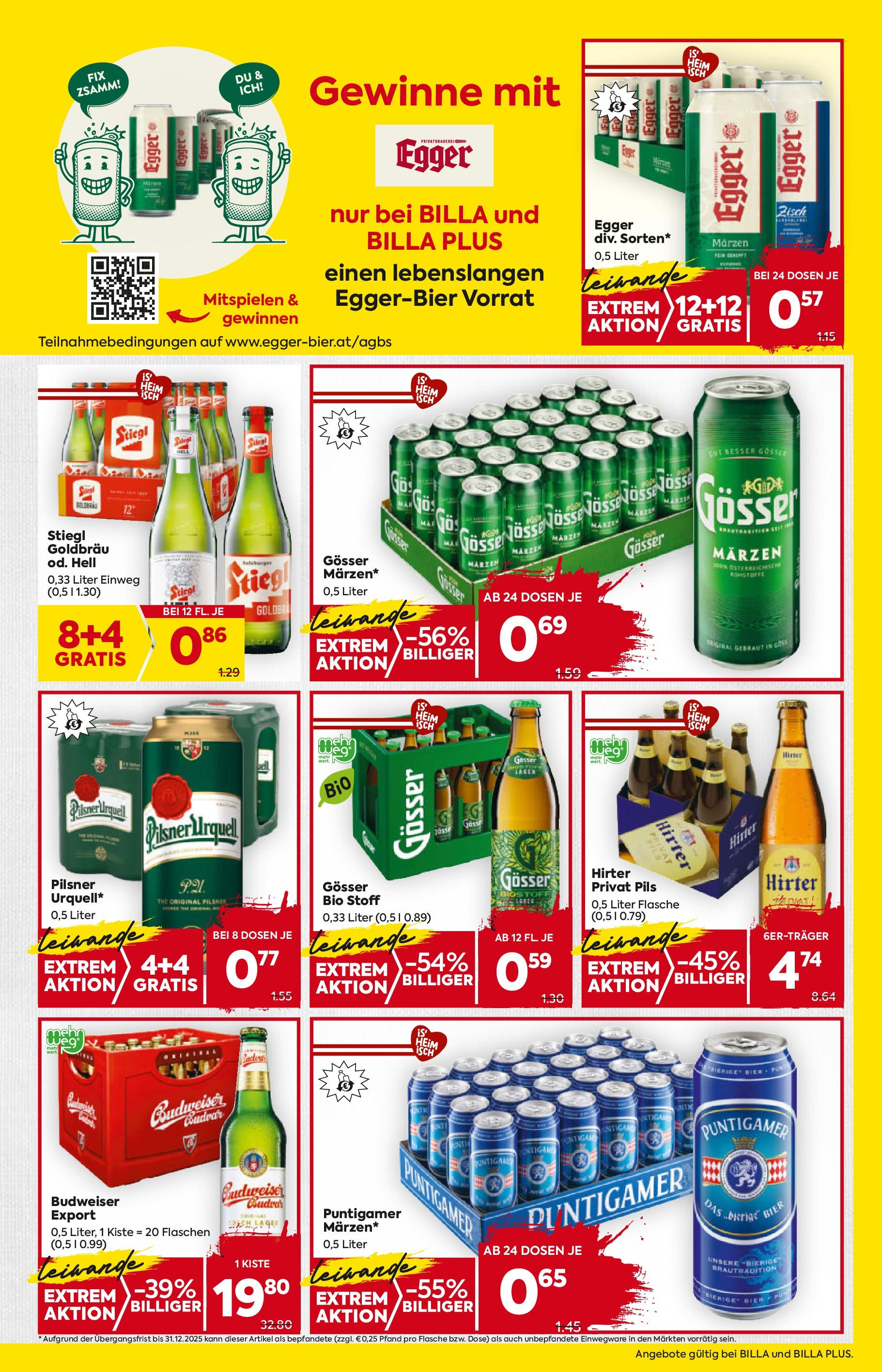 Billa Flugblatt - Bad Radkersburg, Ramsau, Fehring ab 02.10.2025 - Angebote, Prospekt | Seite: 15 | Produkte: Bier
