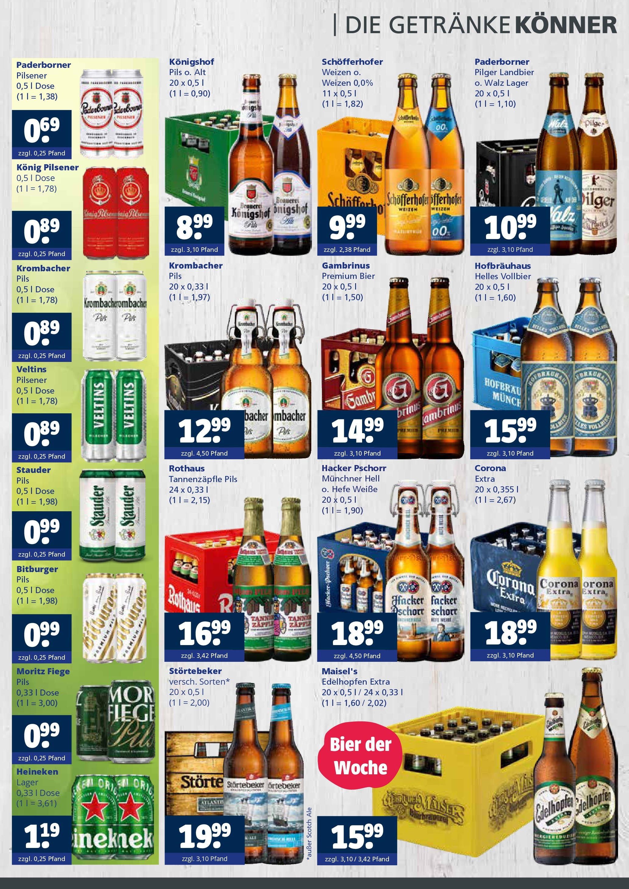 Entdecke - Getränkewelt HSE: Getränkeangebote (ab 28.09.2025) zum Blättern | Seite: 2 | Produkte: Bitburger, Konig pilsener, Heineken, Krombacher