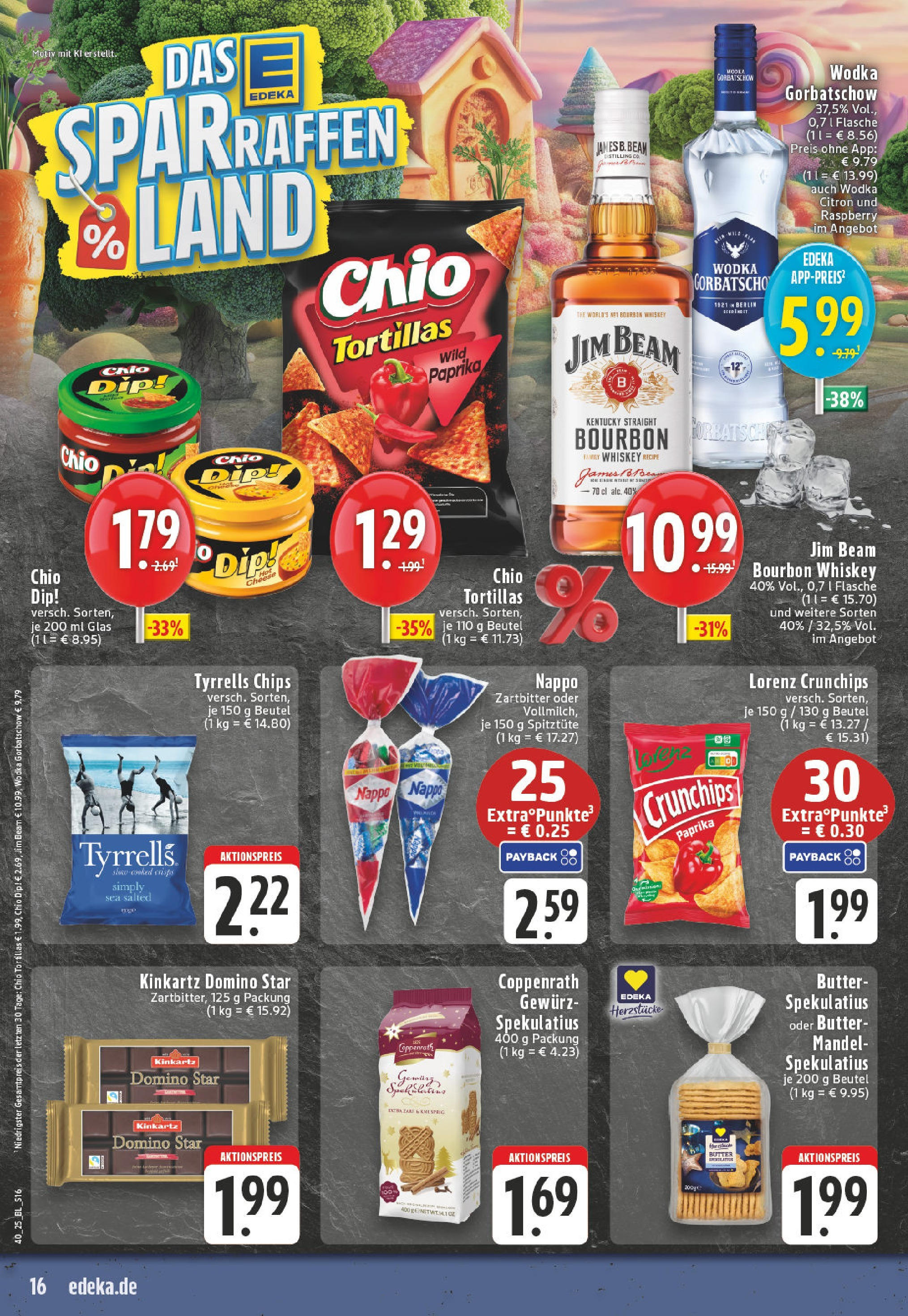 Edeka prospekt Mülheim / Ruhr	 (ab 28.09.2025) » Angebote Online | Seite: 16 | Produkte: Butter, Paprika, Vodka, Wodka