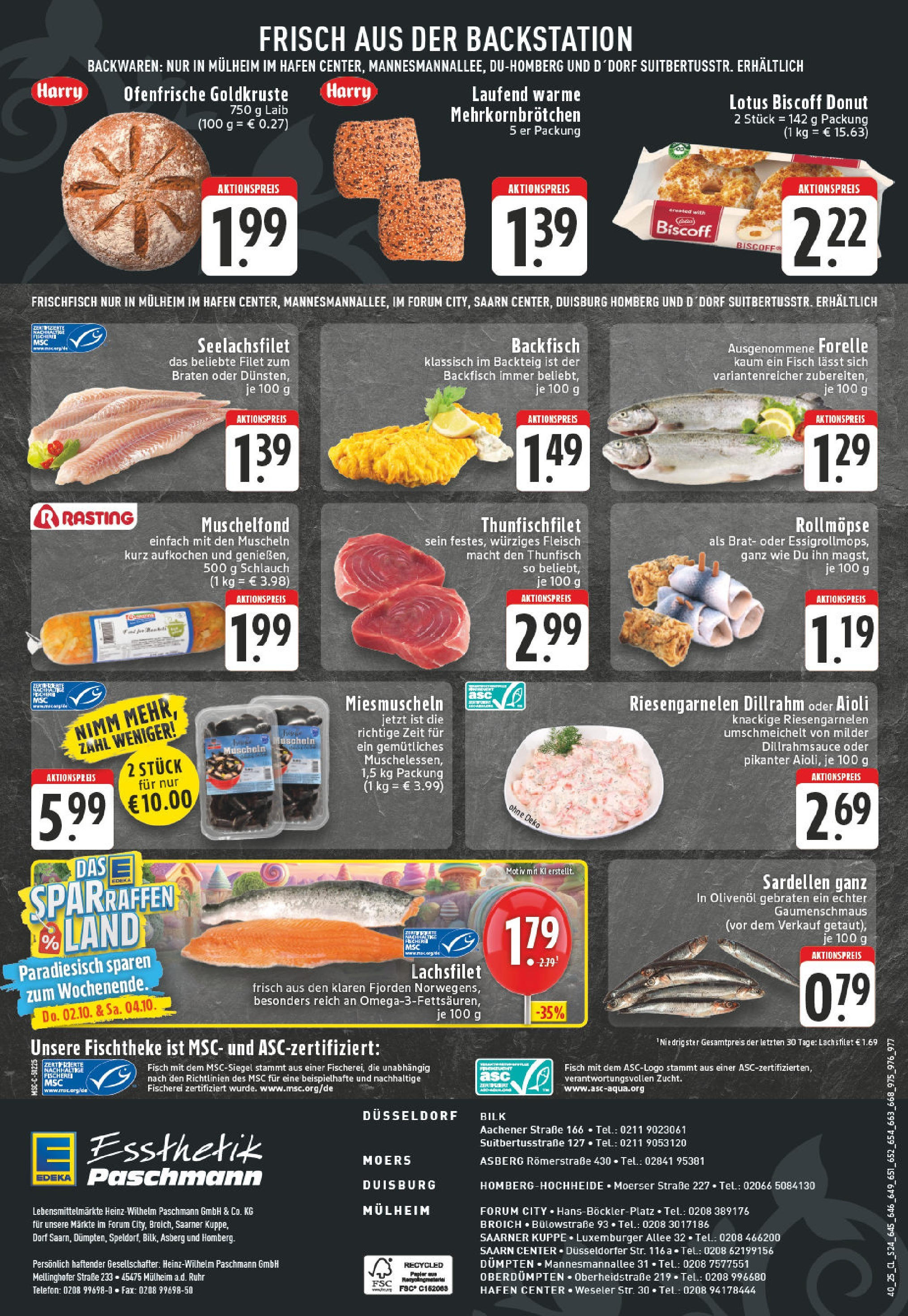 Edeka prospekt Mülheim / Ruhr	 (ab 28.09.2025) » Angebote Online | Seite: 24 | Produkte: Thunfisch, Olivenol, Fisch, Fleisch