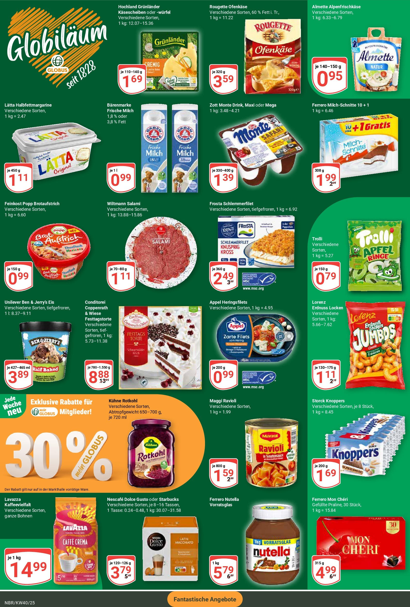 Globus prospekt Neubrandenburg	 (ab 28.09.2025) » Angebote online | Seite: 2 | Produkte: Lavazza, Nescafe, Maggi, Ben & Jerry's