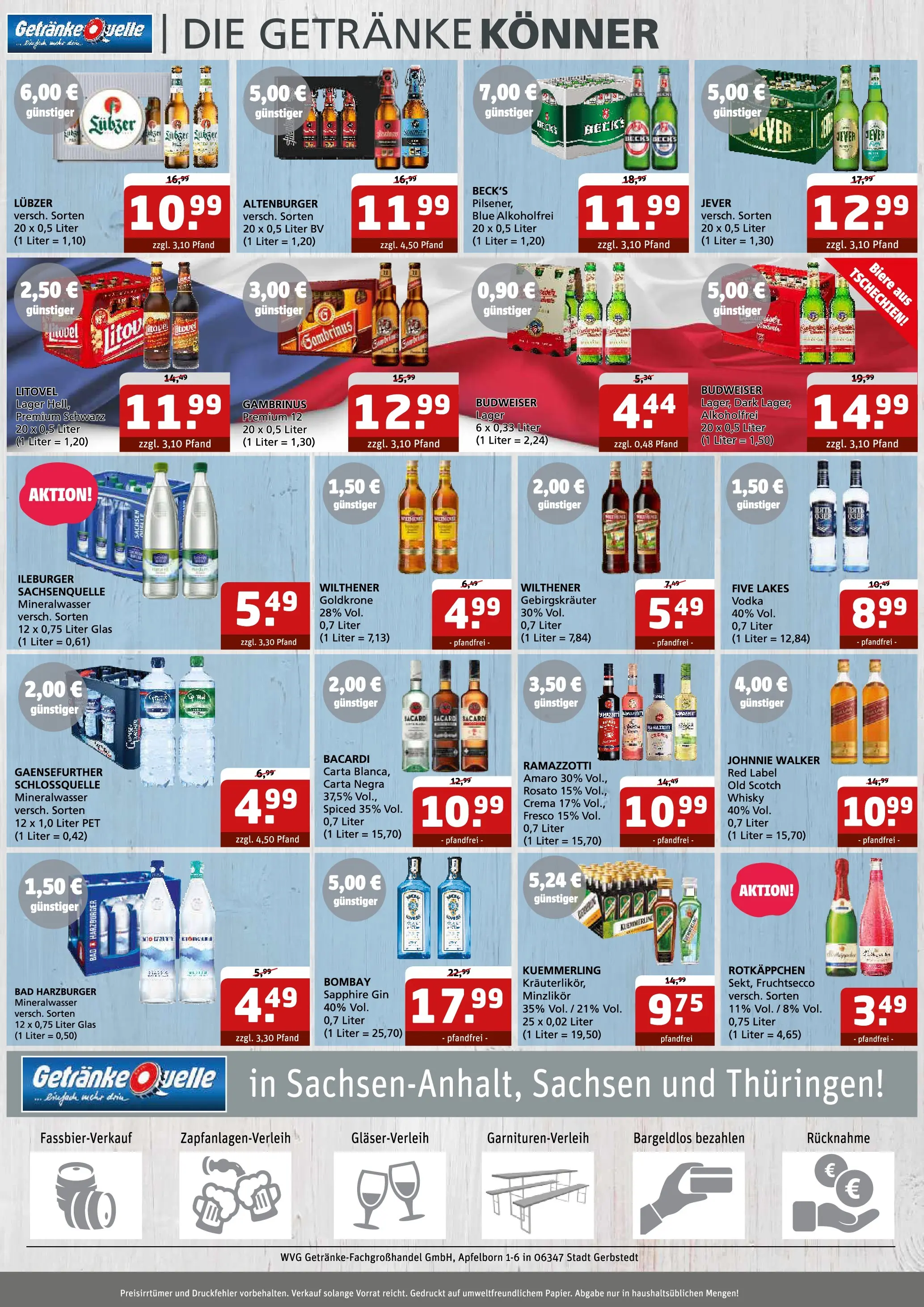 Entdecke - Getränke Quelle: Getränkeangebote (ab 28.09.2025) zum Blättern | Seite: 6 | Produkte: Kuemmerling, Rotkäppchen, Vodka, Lubzer